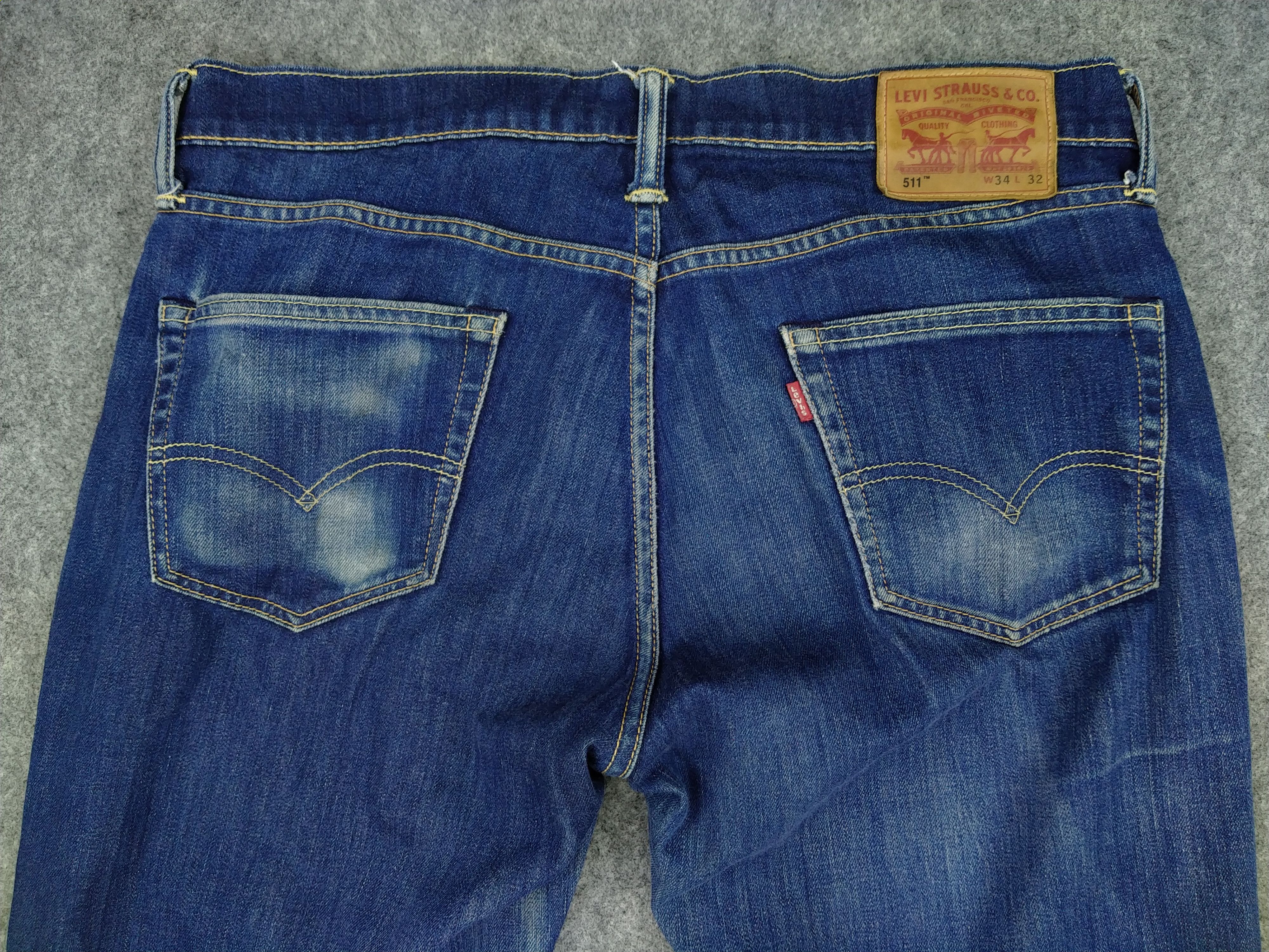 Levi's Levi's 511 Distressed Denim 35x28 -JN218 Size US 35 - 4 Thumbnail