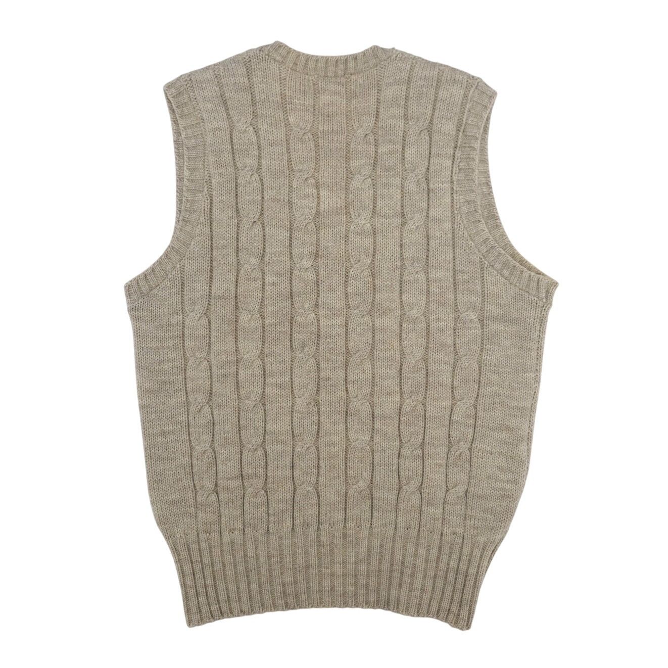 Polo Ralph Lauren × Vintage Vintage 90s Polo Ralph Lauren Wool Knit Sweater Vest Medium Size US M / EU 48-50 / 2 - 2 Thumbnail