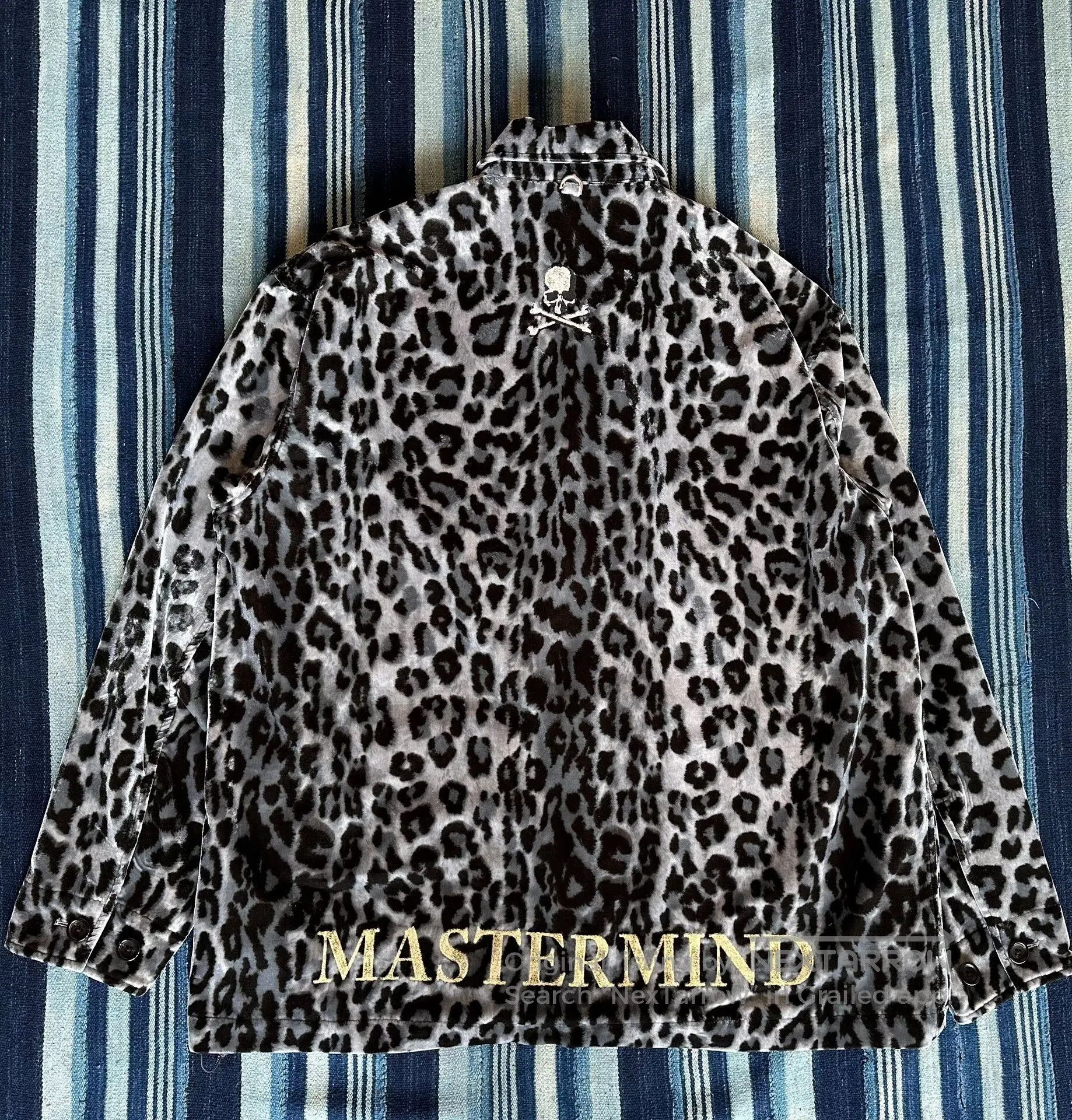 Mastermind Japan leopard print embroidered velvet jacket MMJ. Size US M / EU 48-50 / 2 - 2 Thumbnail