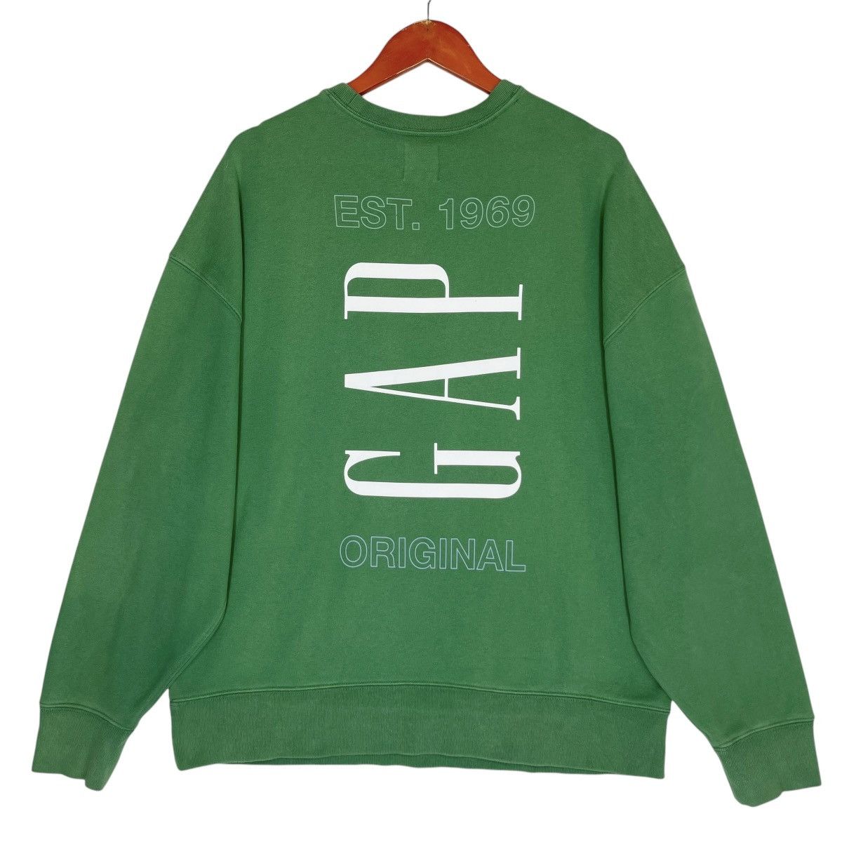 Gap × Vintage Gap Crewneck Sweatshirt Green Size L Size US L / EU 52-54 / 3 - 1 Thumbnail