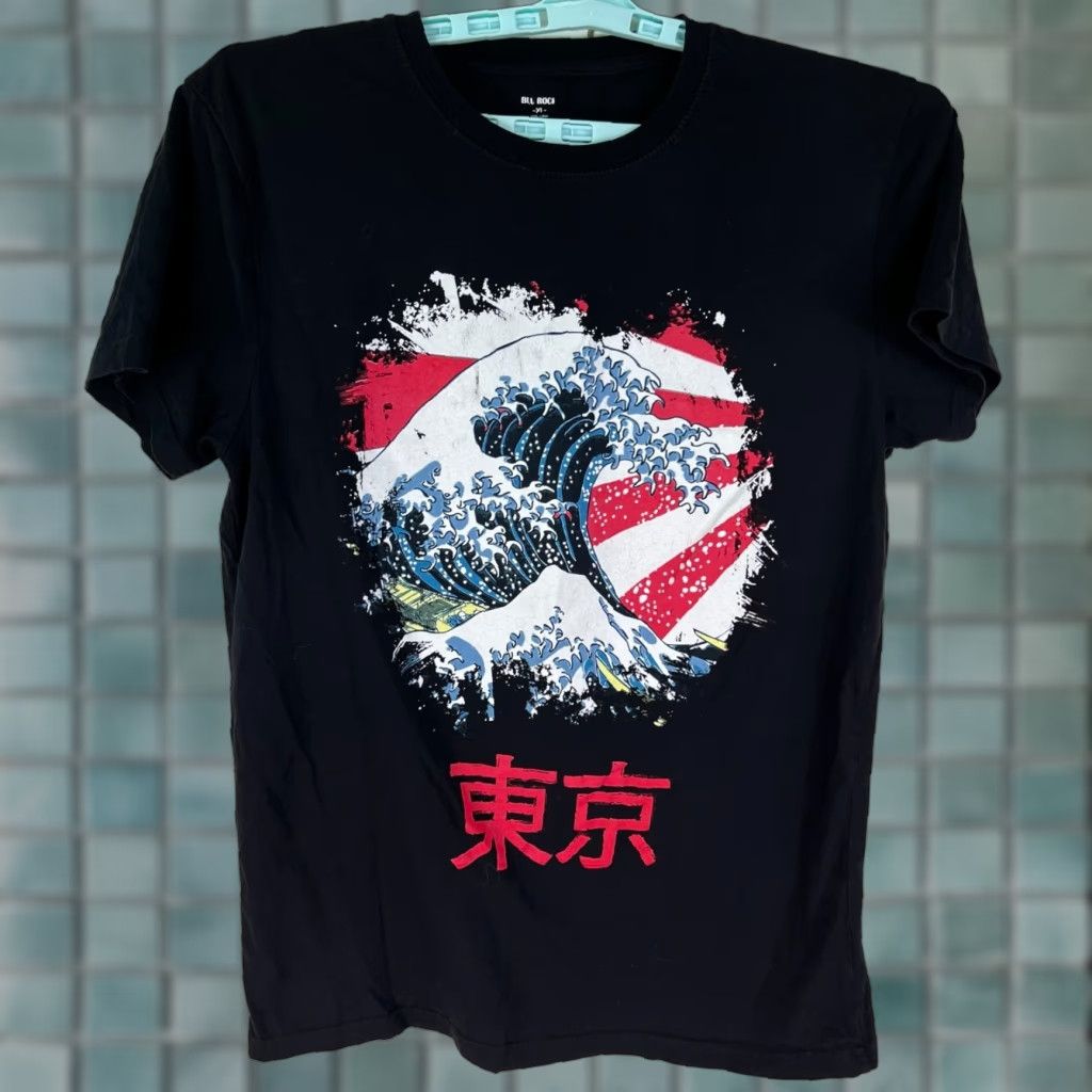 Vintage Kanagawa The Great Wave off Kanagawa T-Shirt Adult XL Japanese Art Tee Cotton Size US XL / EU 56 / 4 - 1 Thumbnail