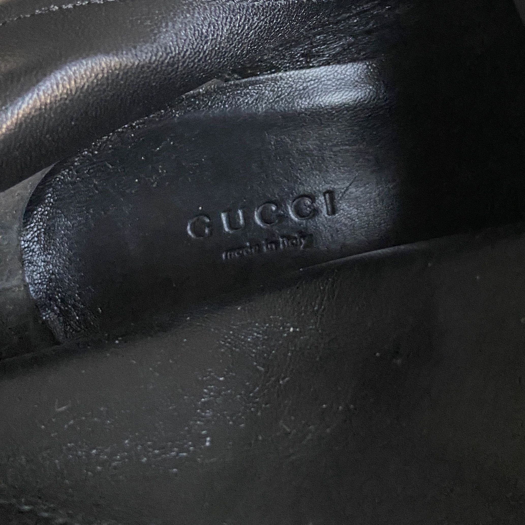 Gucci DEVANDRA BLACK SUEDE FRINGE HIGH HEEL BOOTS BOOTIES Size US 12 / IT 42 - 11 Thumbnail
