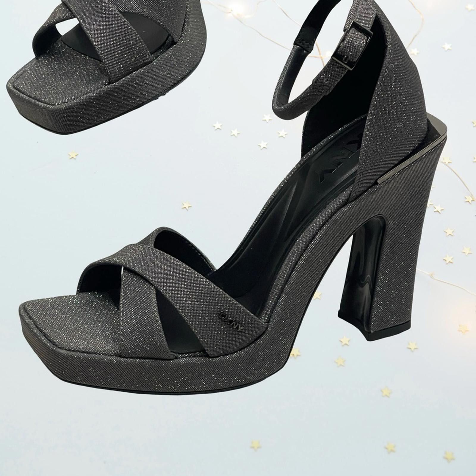 DKNY DKNY - Elegant Black Glitter Women's Heels in size 8 NWOT Size US 8 / IT 38 - 1 Thumbnail
