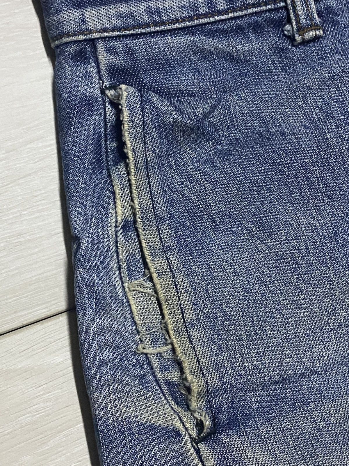 Comme des Garcons Comme Ca du Mode Men Grunge Twist Leg Baggy Jeans Size US 29 - 9 Thumbnail