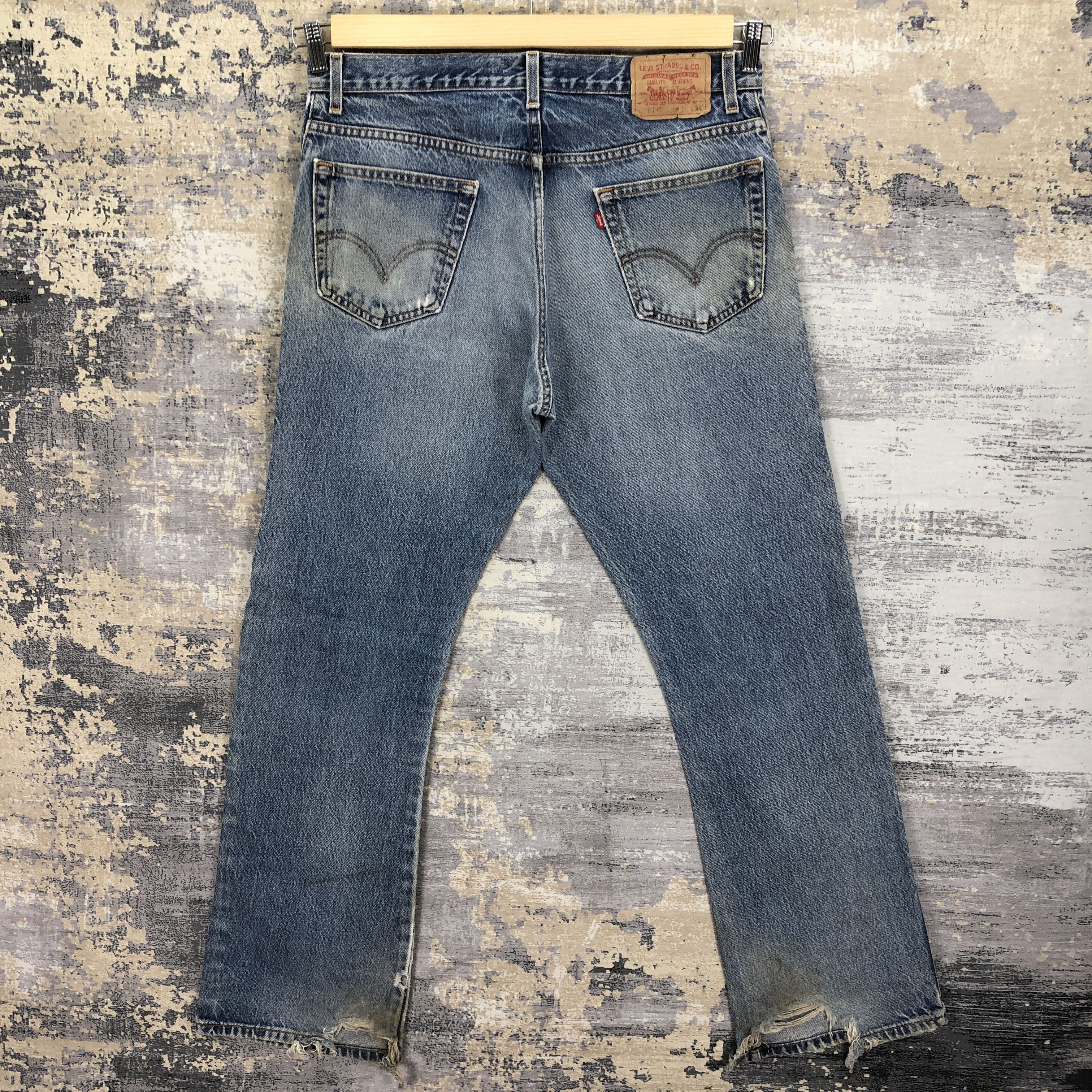Levi's Vintage Y2K Levis Bootcut Flare Jeans Levi's Faded Denim Size US 34 / EU 50 - 3 Thumbnail