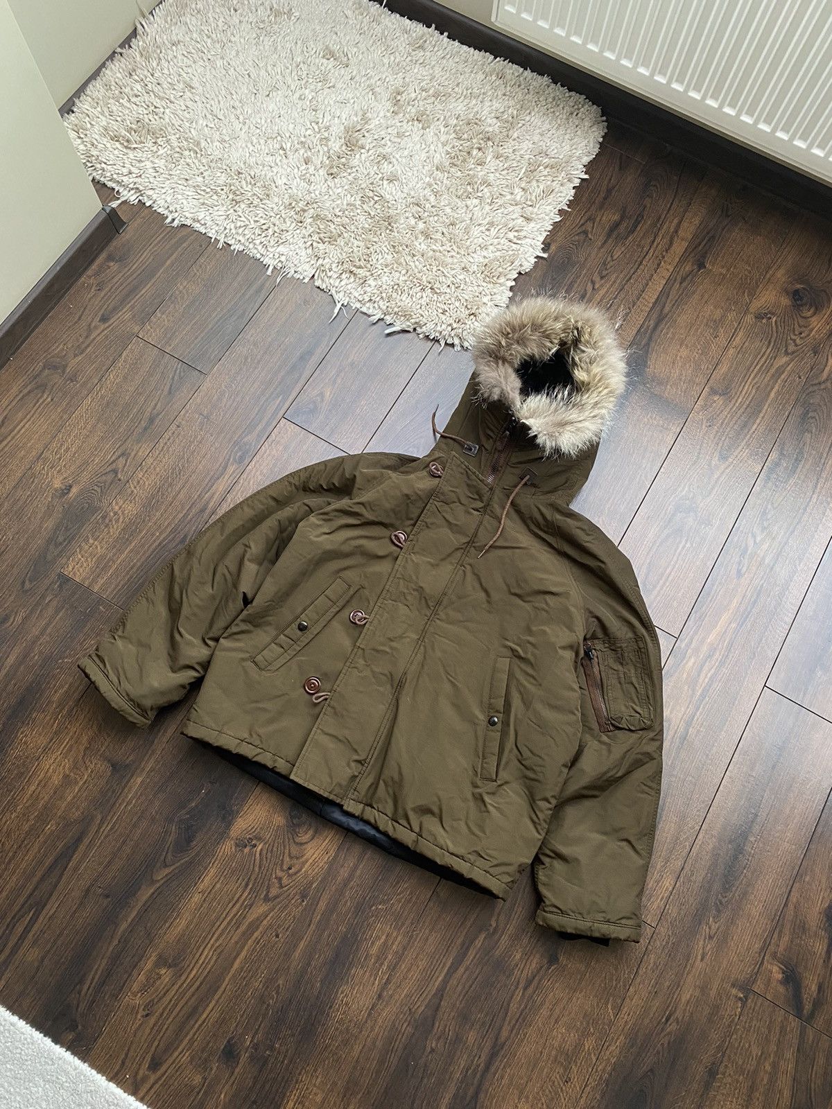 image of I Spiewak And Sons x Military Vintage Parka I. Spiewak & Son Golden Fleece Jacket in Green (Size La