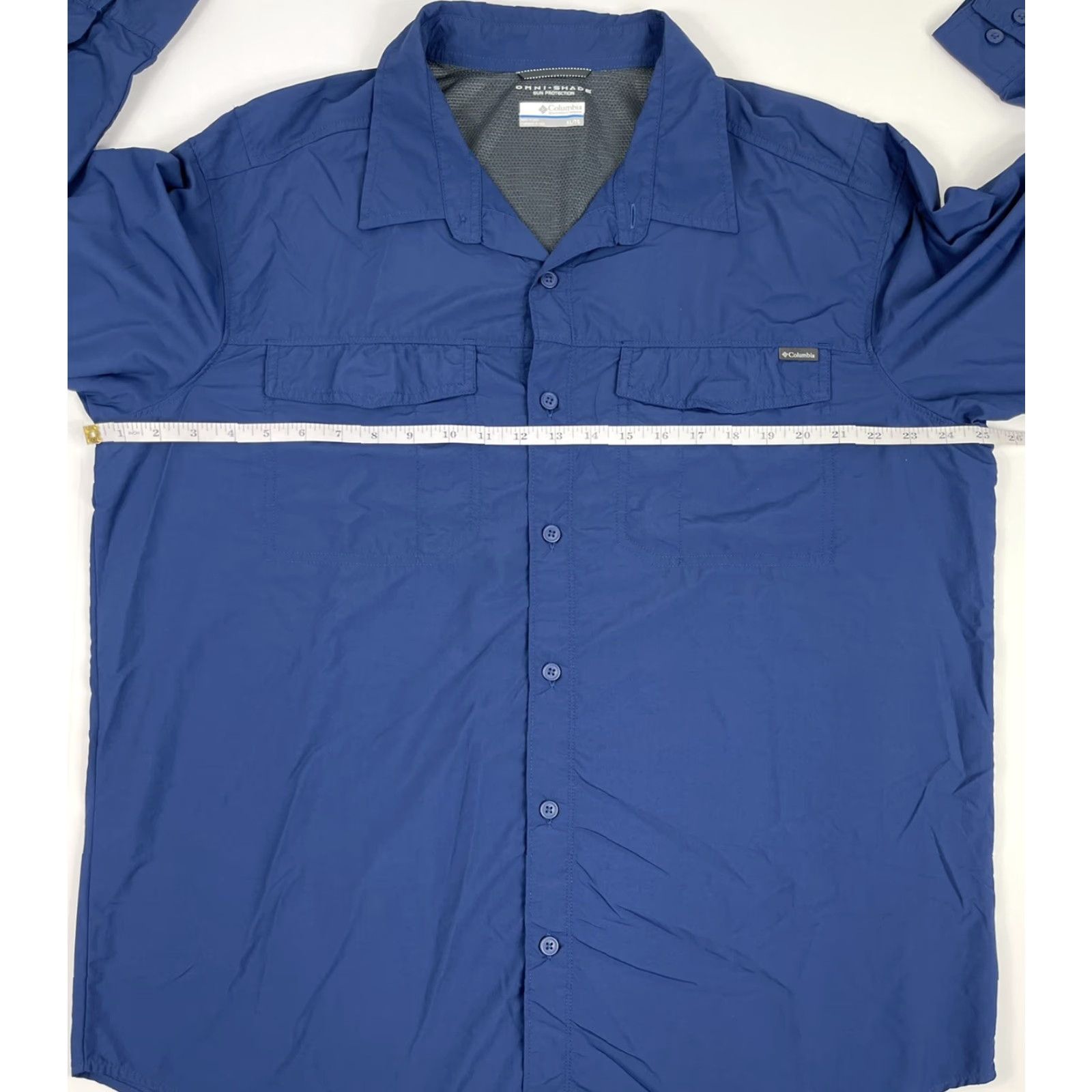 Vintage Columbia Mens Omni-Shade Fishing Shirt XL Blue Long Sleeve Button-Up PFG Outdoor Size US XL / EU 56 / 4 - 4 Thumbnail