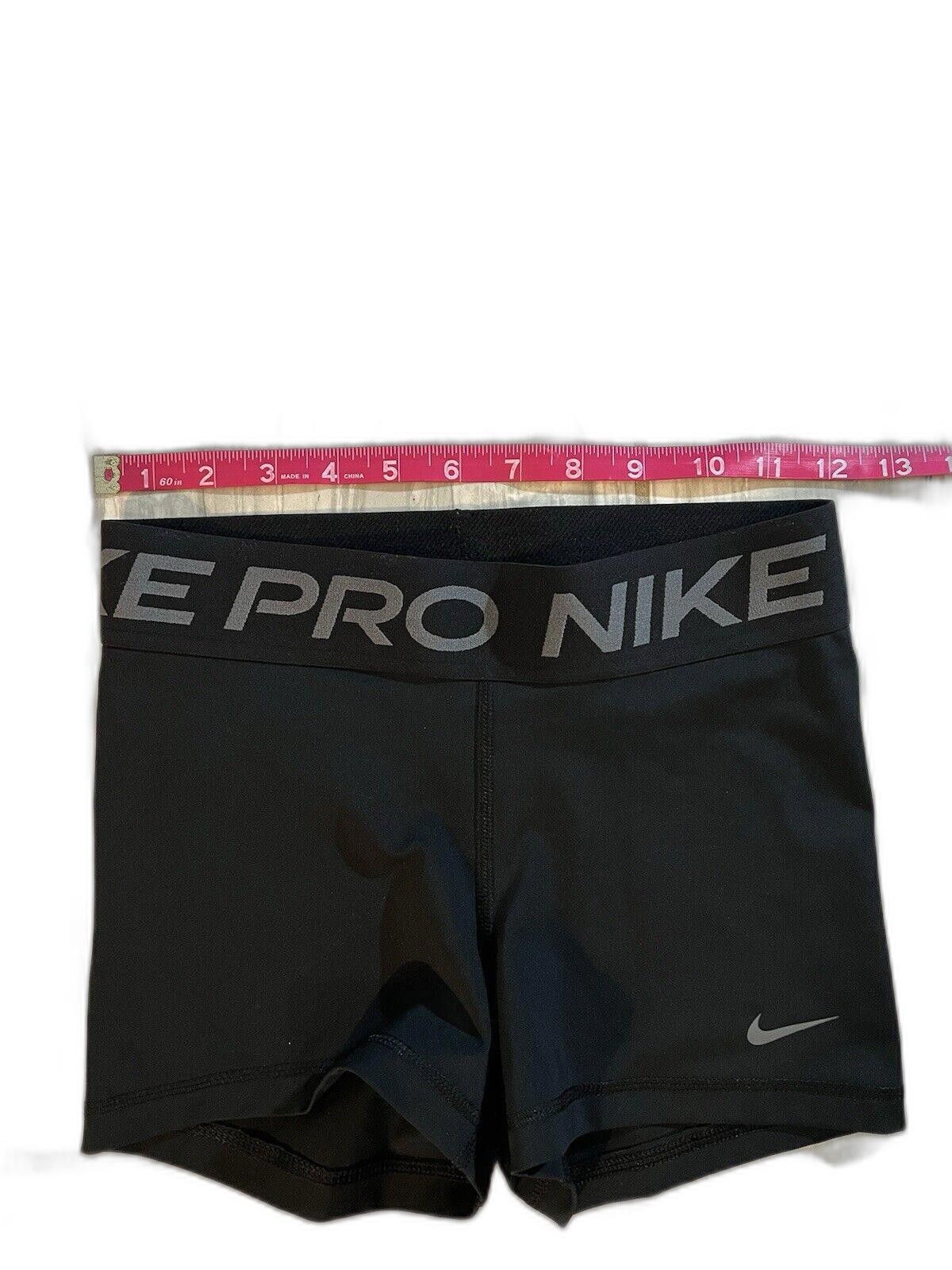 Nike NIKE PRO - Womens Black/Neon Compression Shorts 3”- Size S Size 28" / US 6 / IT 42 - 3 Thumbnail