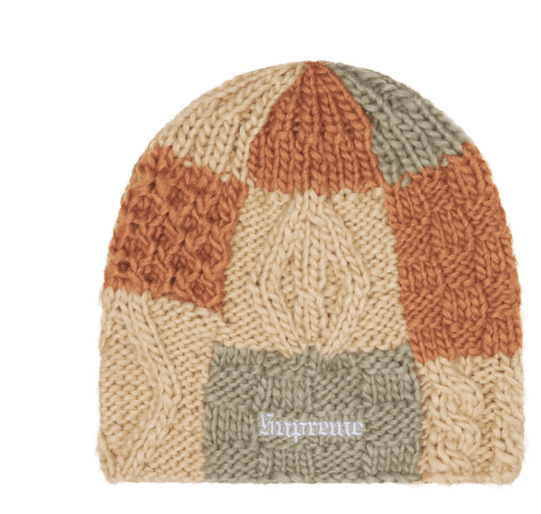 Supreme Supreme Block Knit Beanie Tan Size ONE SIZE - 1 Thumbnail