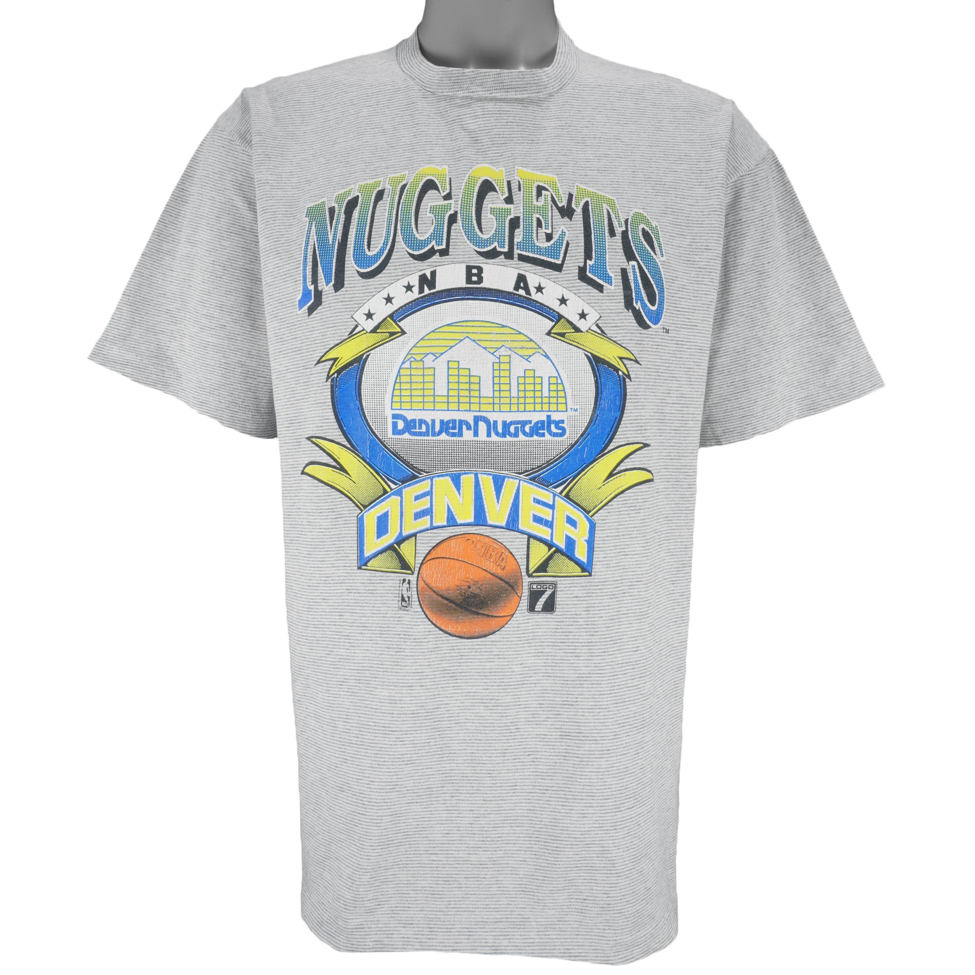 Logo 7 NBA - Denver Nuggets Basketball T-Shirt 1990s Size US L / EU 52-54 / 3 - 1 Thumbnail