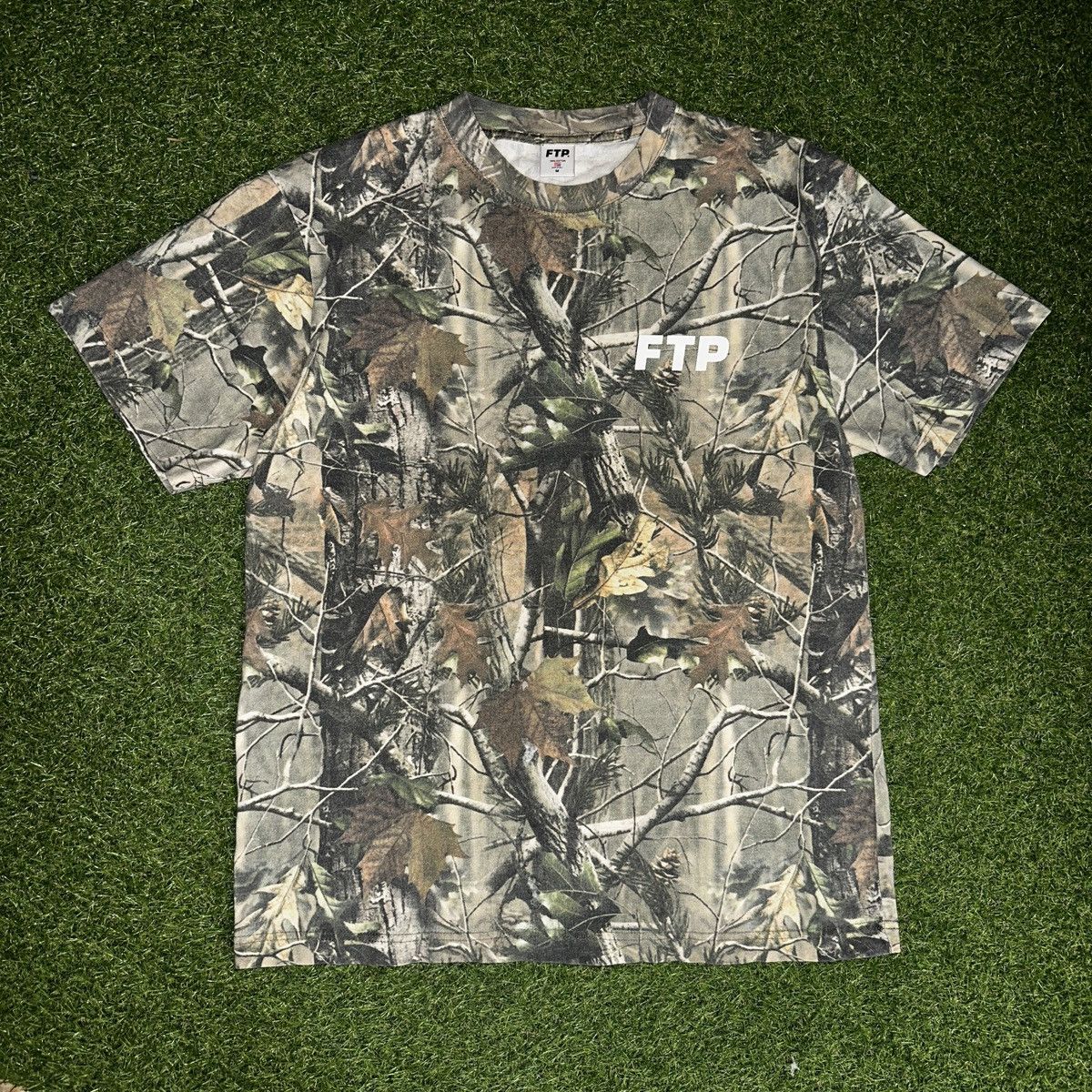 FTP Tree Camo Logo Tee Large | eBay