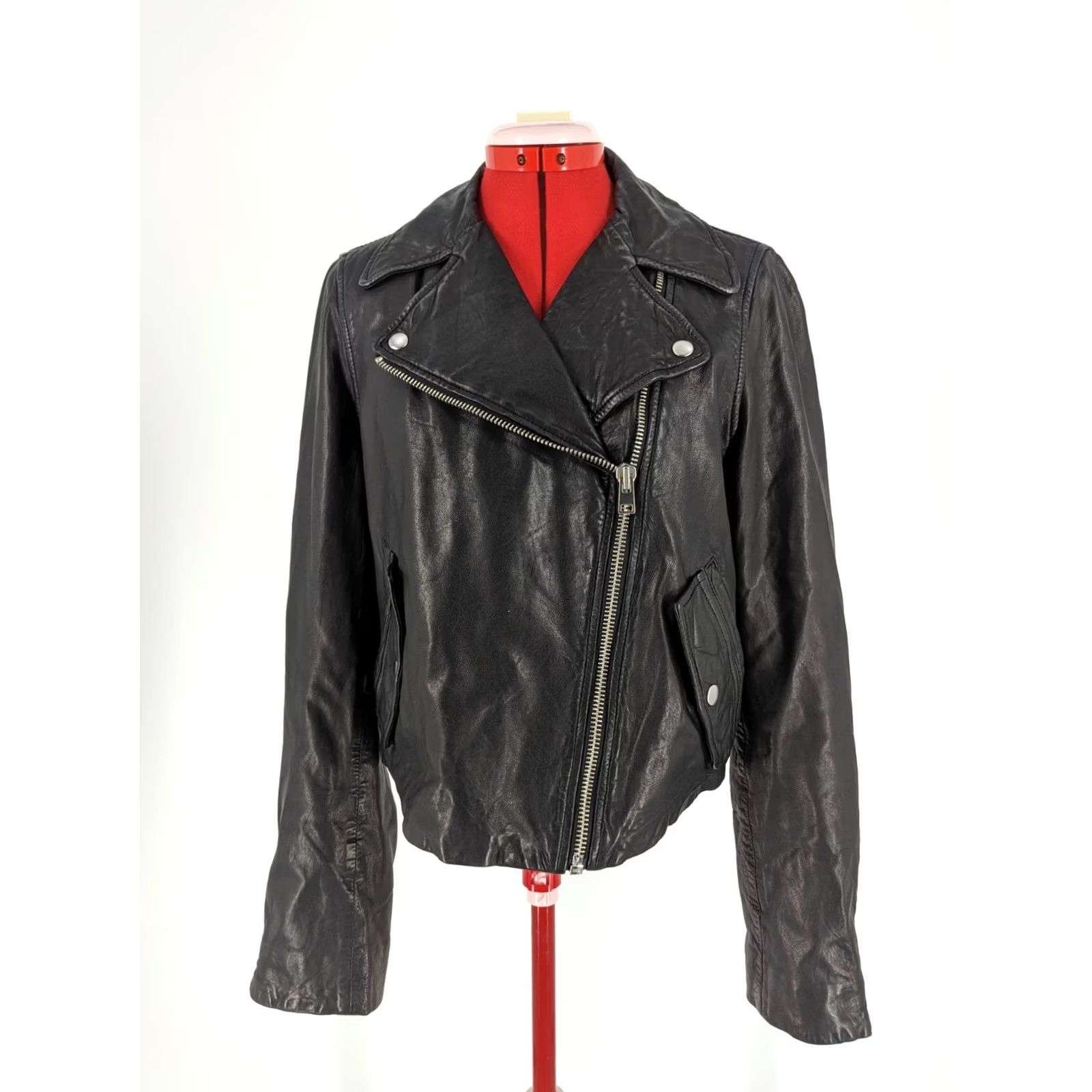 J.Crew J.CREW Motorcycle Jacket Leather Black Punk FW 2018 Runway M Women Mens? Size M / US 6-8 / IT 42-44 - 2 Thumbnail