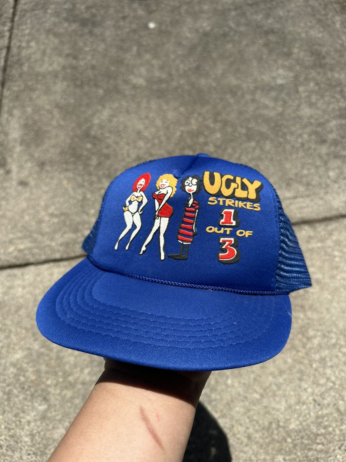 Vintage Vintage Ugly Strikes 1/3 Funny Hat Size ONE SIZE - 1 Thumbnail