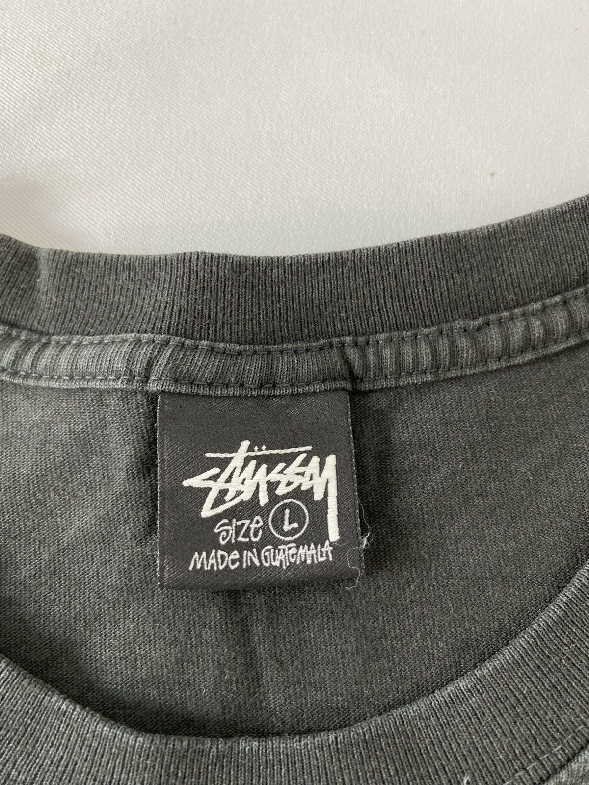 Stussy Stussy Le Violon Pigment Dyed Box Logo Graphic Tee Size US XL / EU 56 / 4 - 5 Thumbnail