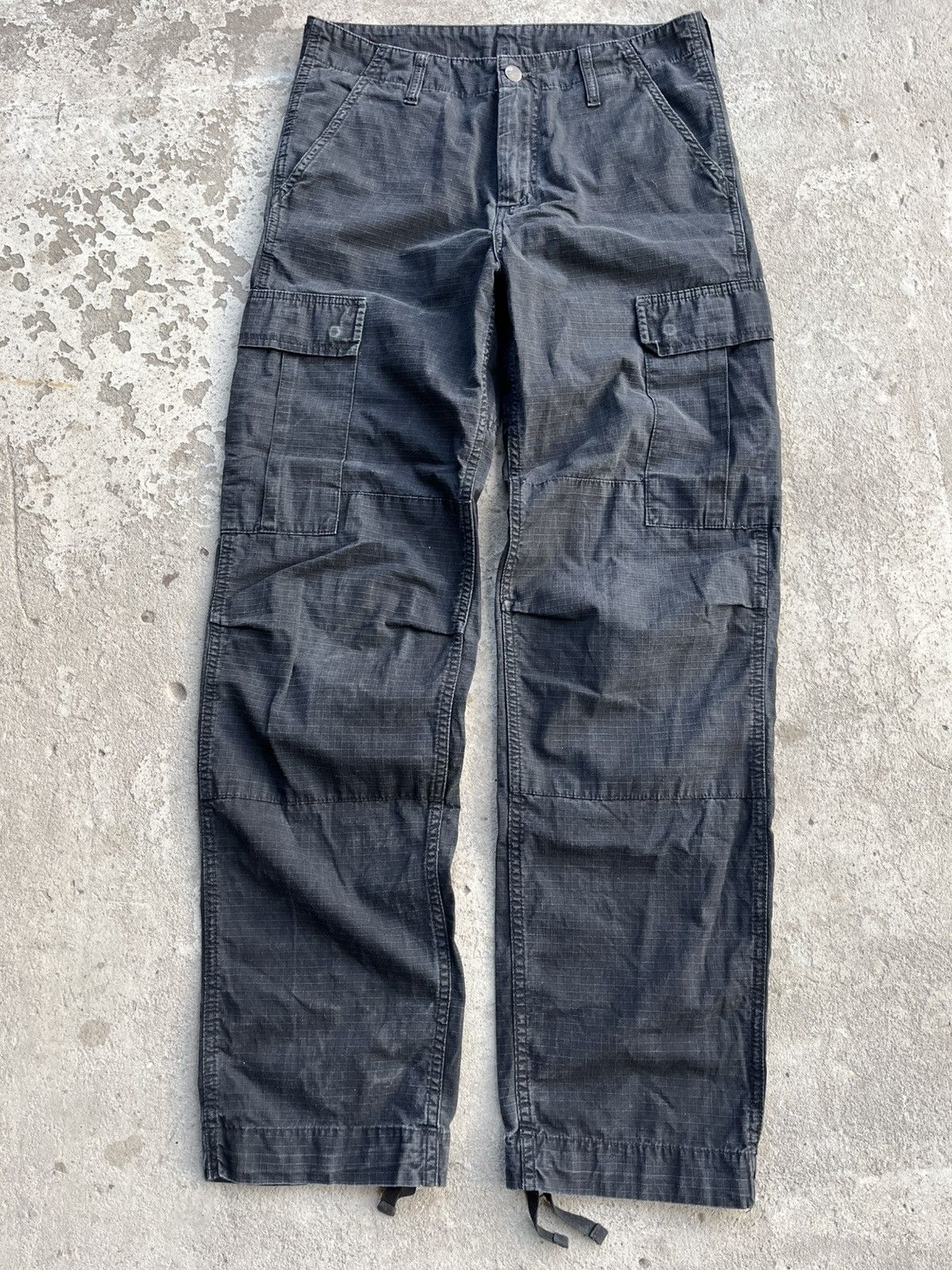 Carhartt × Carhartt Wip × Japanese Brand Vintage Bondage Carhartt Cargo Double Knee Faded Baggy Pants Size US 29 - 4 Thumbnail
