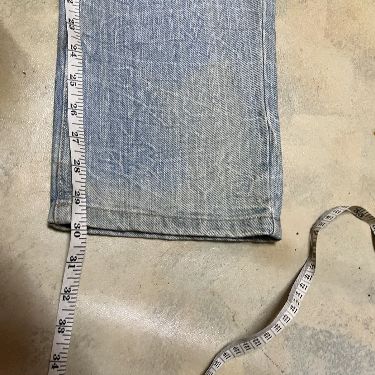Japanese Brand Japanese Brand Double Waist Distressed Denim Jeans Size US 29 - 13 Thumbnail