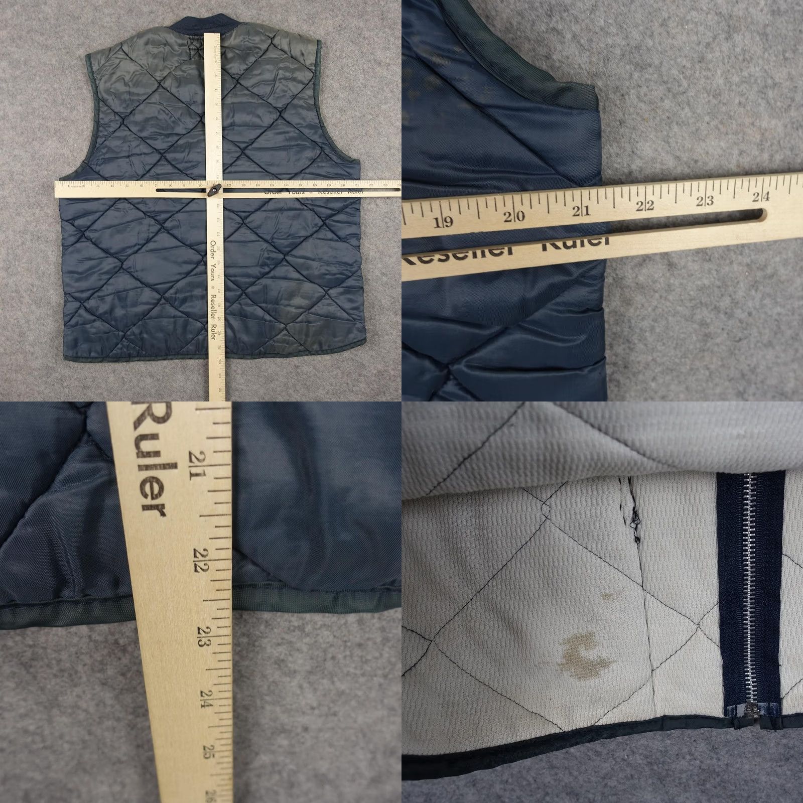 Vintage VINTAGE Snap-N-Wear Vest Mens XL Blue Quilted Nylon Full Zip Insulated Lined USA Size US XL / EU 56 / 4 - 10 Thumbnail