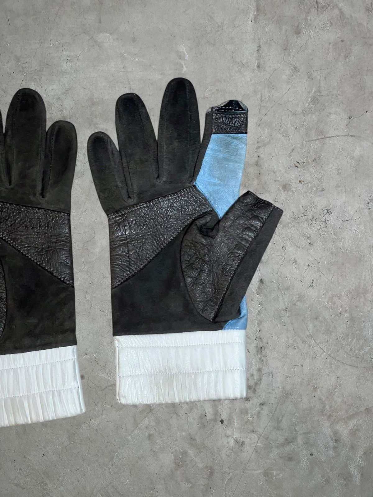 Rick Owens Rick Owens Leather Racing Gloves Size ONE SIZE - 6 Thumbnail