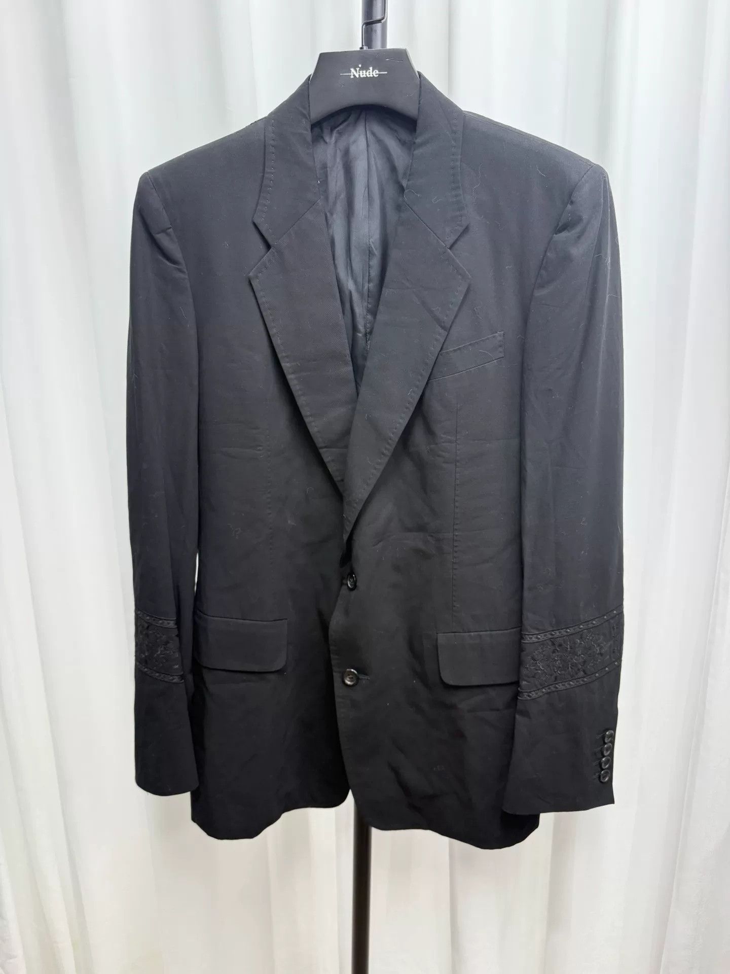 Yohji Yamamoto Embroidered Black Suit by Yohji Yamamoto Size US M / EU 48-50 / 2 - 1 Thumbnail