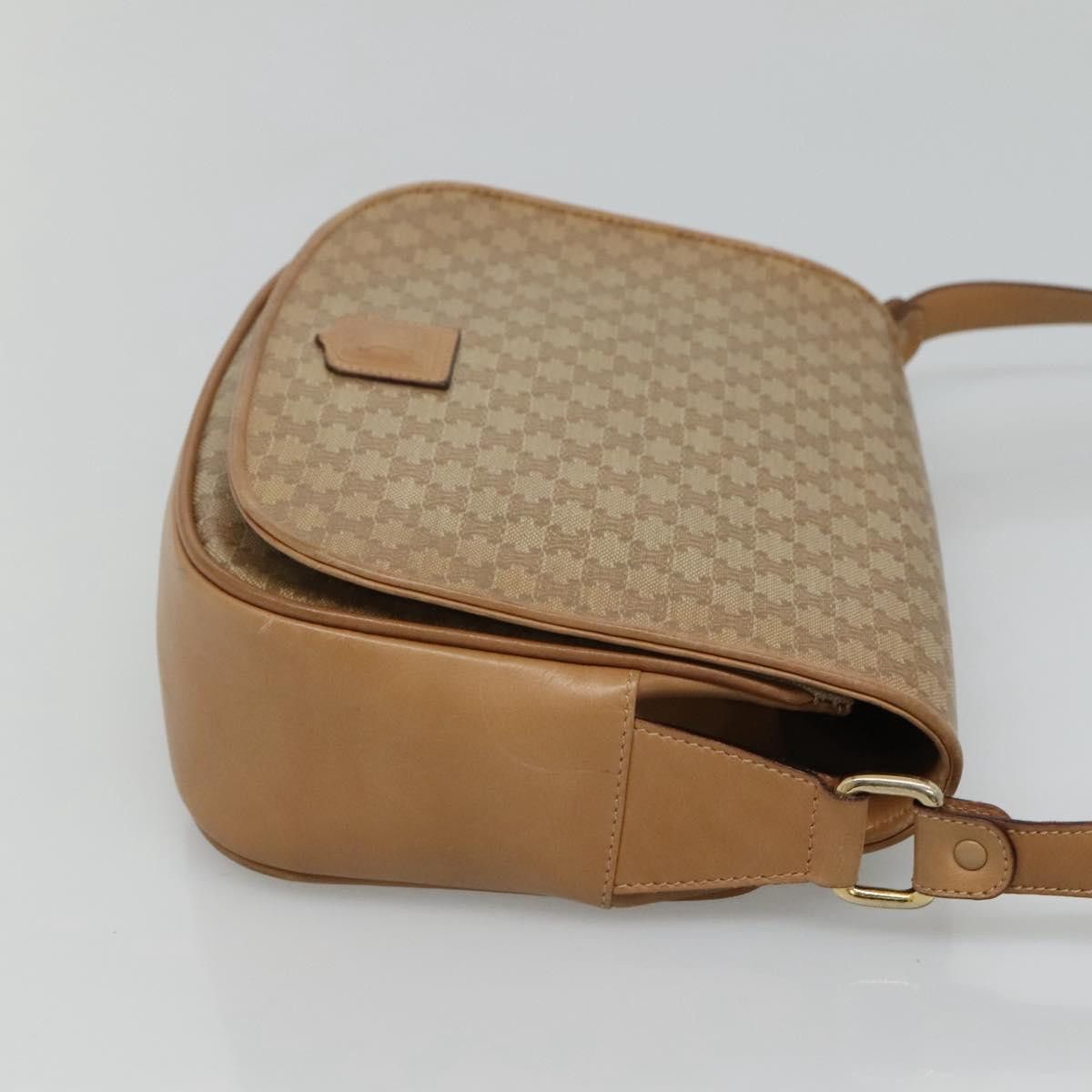 Celine CELINE Macadam Canvas Shoulder Bag Beige Size ONE SIZE - 4 Thumbnail