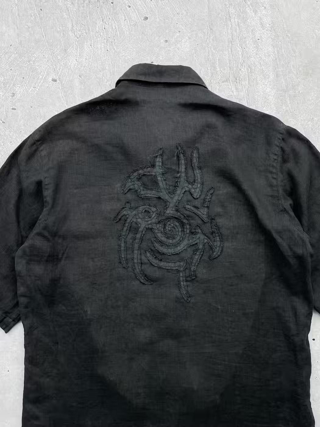 Japanese Brand Vintage Linen Dragon Shirt Size US M / EU 48-50 / 2 - 7 Thumbnail