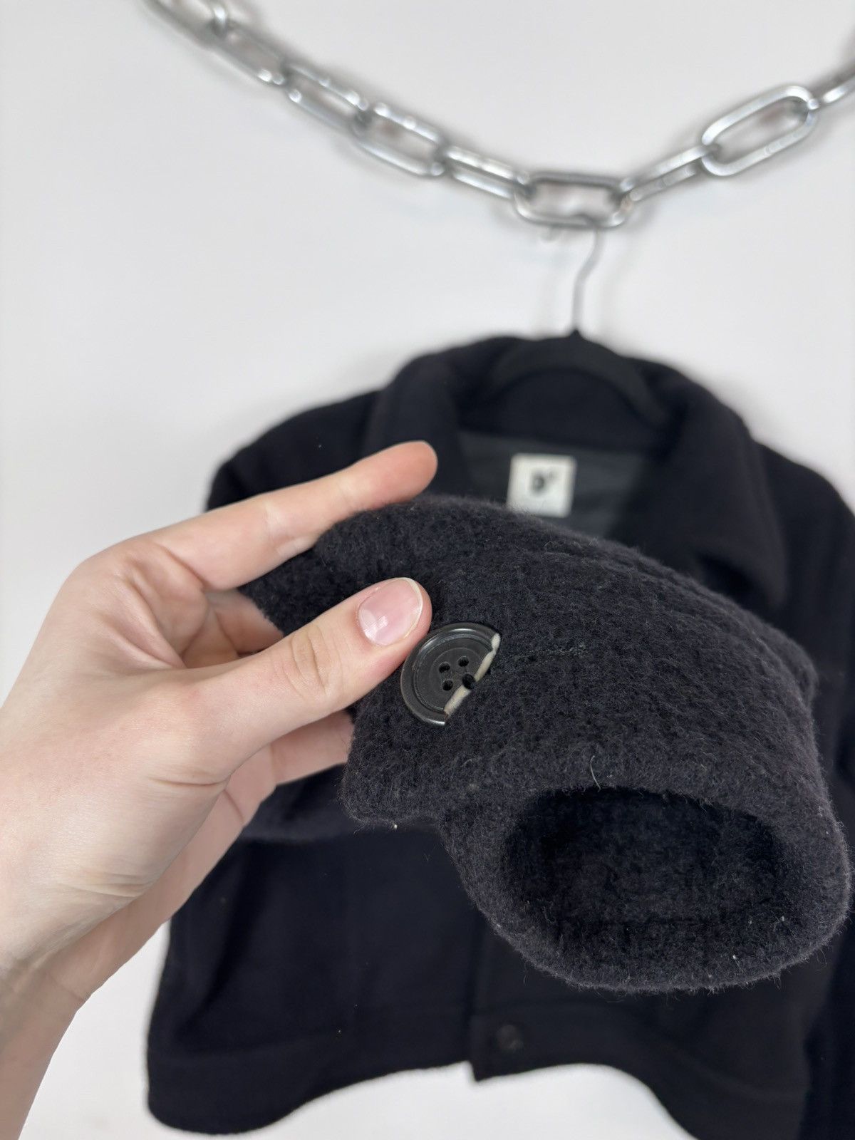 Dsquared2 Vintage Dsquared2 Unisex Black Short Wool Bomber Jacket Size US M / EU 48-50 / 2 - 9 Thumbnail