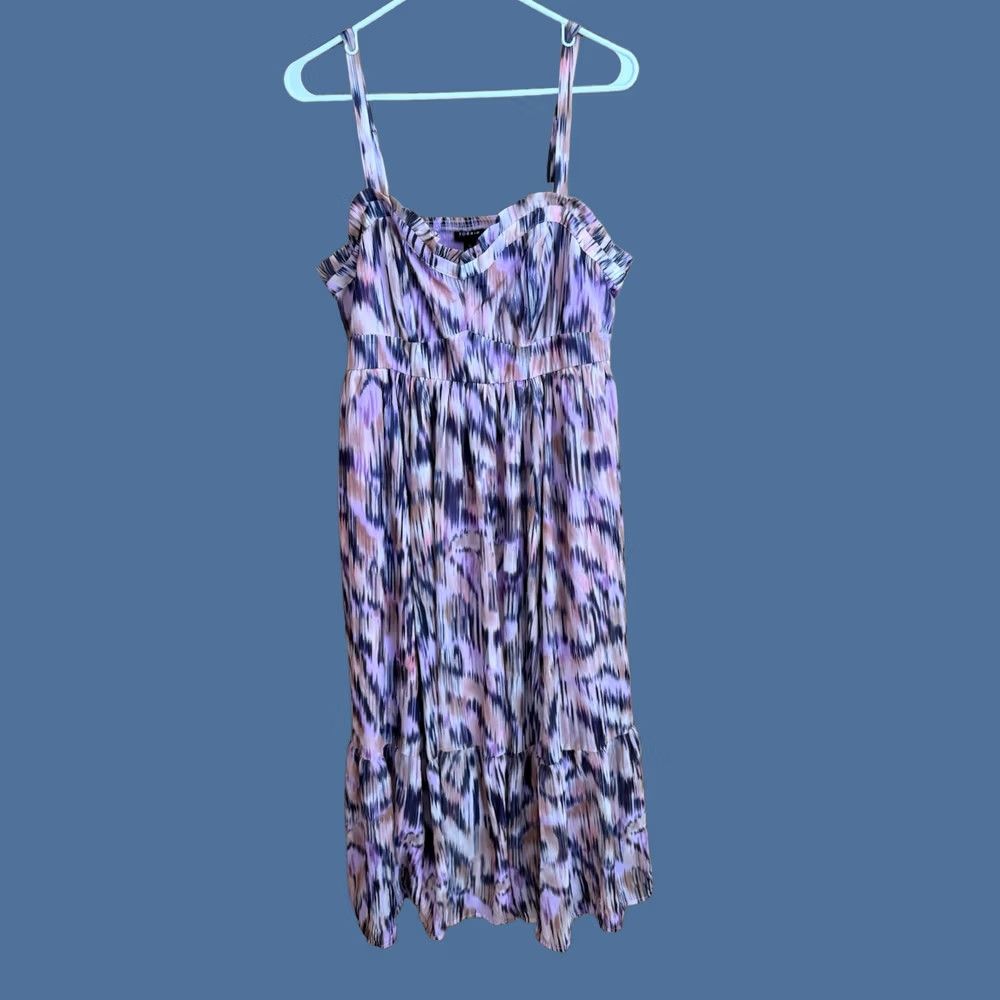 Torrid Torrid Multi Color Printed Maxi Dress NWT Casual Women's Size 0/L Size XS / US 0-2 / IT 36-38 - 1 Thumbnail