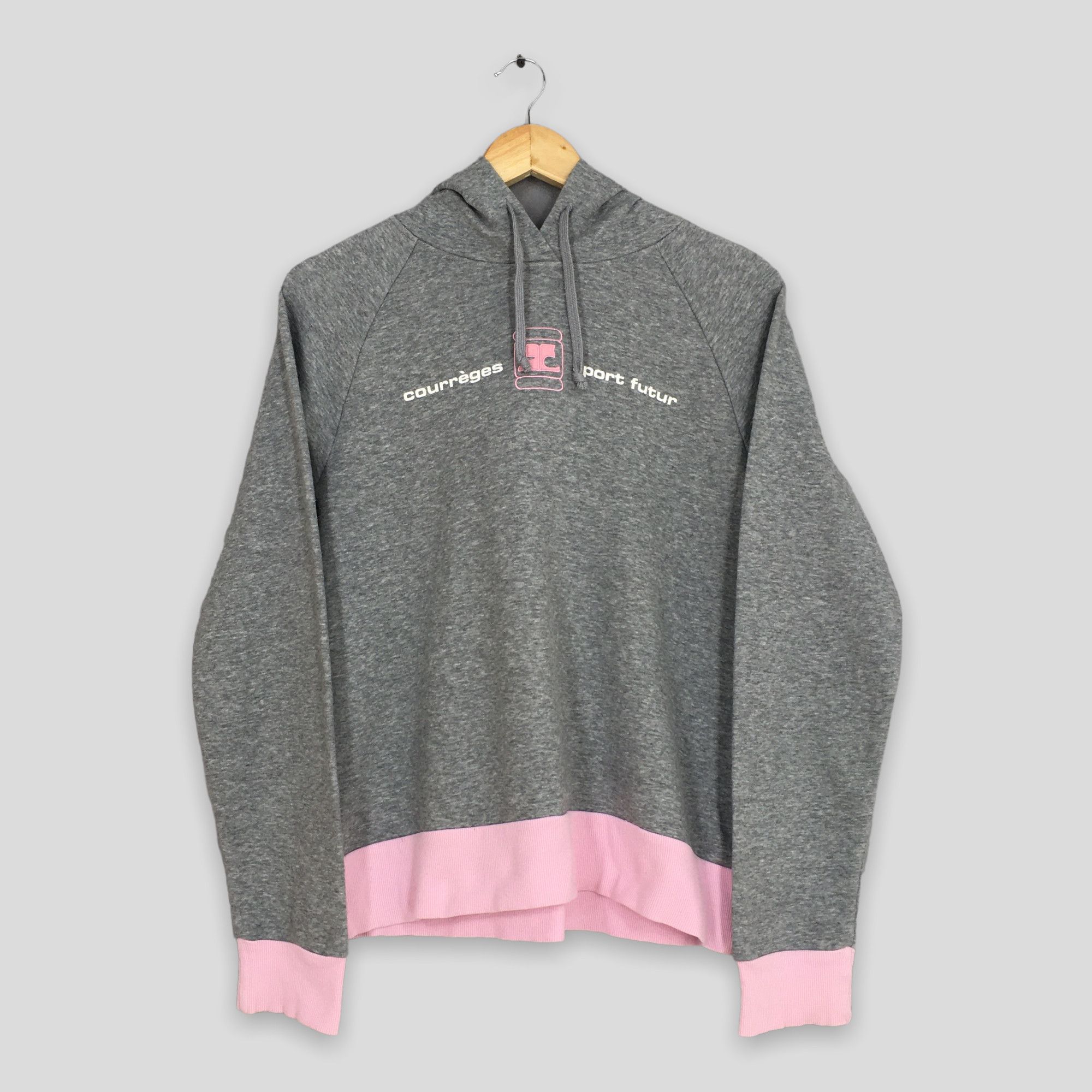 Courreges Vintage 90s Courreges Paris Pullover Hoodies Women Medium Size M / US 6-8 / IT 42-44 - 1 Thumbnail