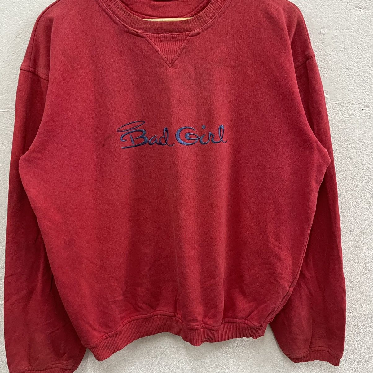 Girl Skateboards × Vintage × Welcome Skateboards 🔥Vintage 90s Bad Girl Skateboards Distress Sweatshirts Size US M / EU 48-50 / 2 - 4 Thumbnail