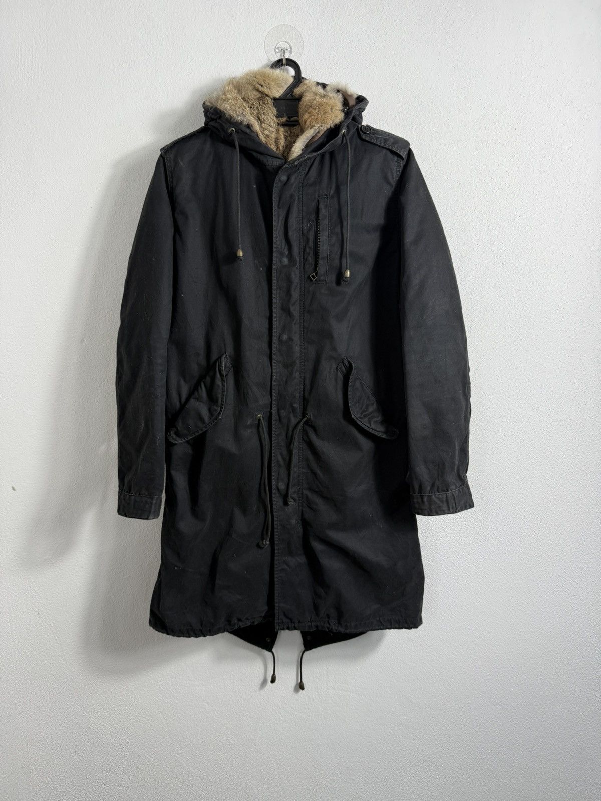 GOA Japan Brand Parka Jacket With Faux Fur Inner Fish Tail Style Size US S / EU 44-46 / 1 - 1 Thumbnail