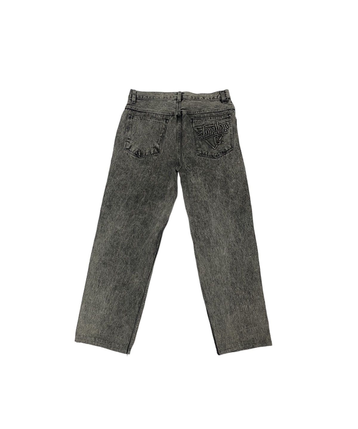 Japanese Brand × Vintage Crazy Faded Grey Y2K 2000’s Jonathan G Crazy Baggy Jeans 32 Size US 32 / EU 48 - 1 Thumbnail