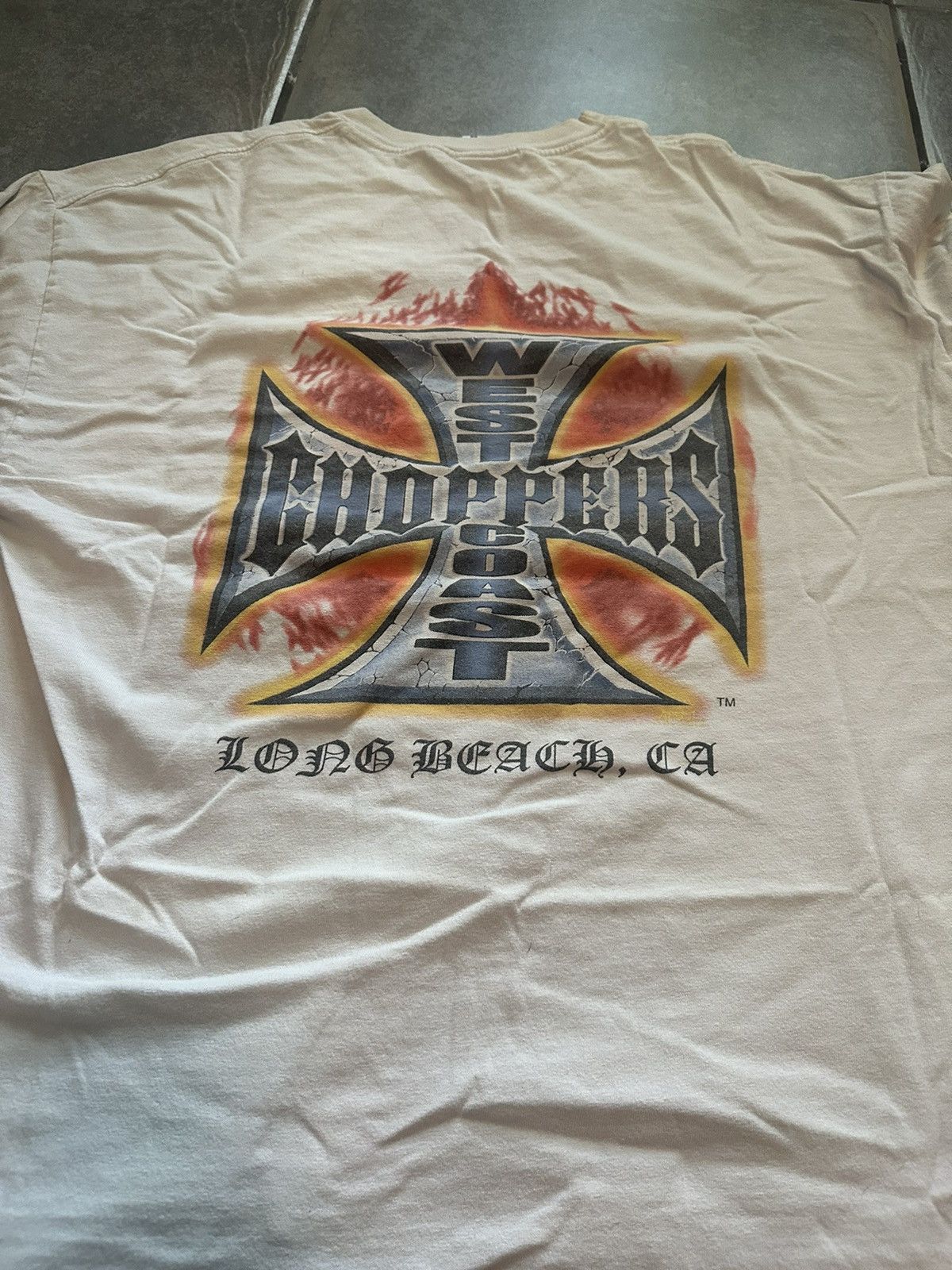 Harley Davidson Vintage West Coast Choppers For Life Long Sleeve T-Shirt Size US XL / EU 56 / 4 - 7 Thumbnail