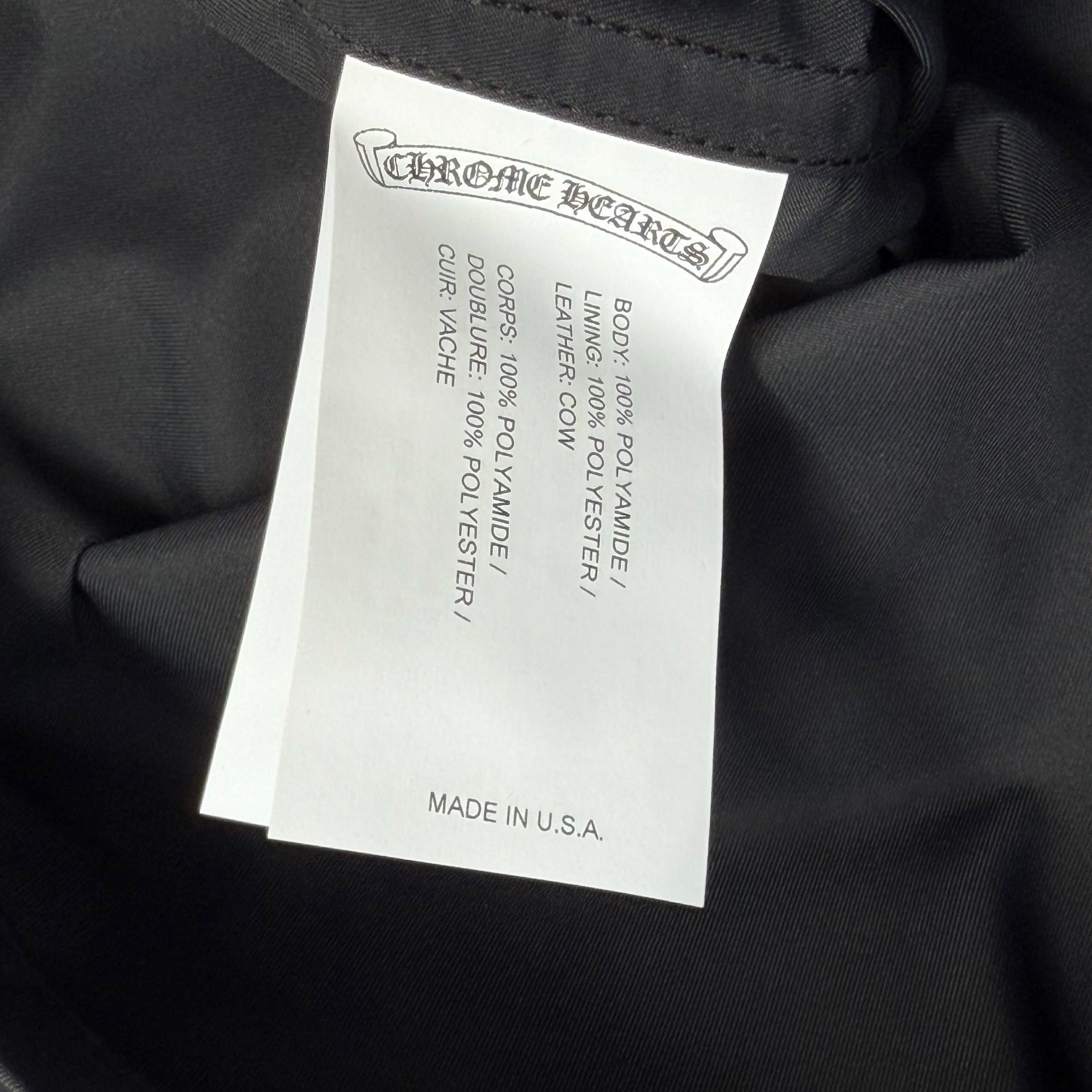 Chrome Hearts Chrome Hearts Zip Nylon Leather Patch Work Shirt L Size US L / EU 52-54 / 3 - 8 Thumbnail