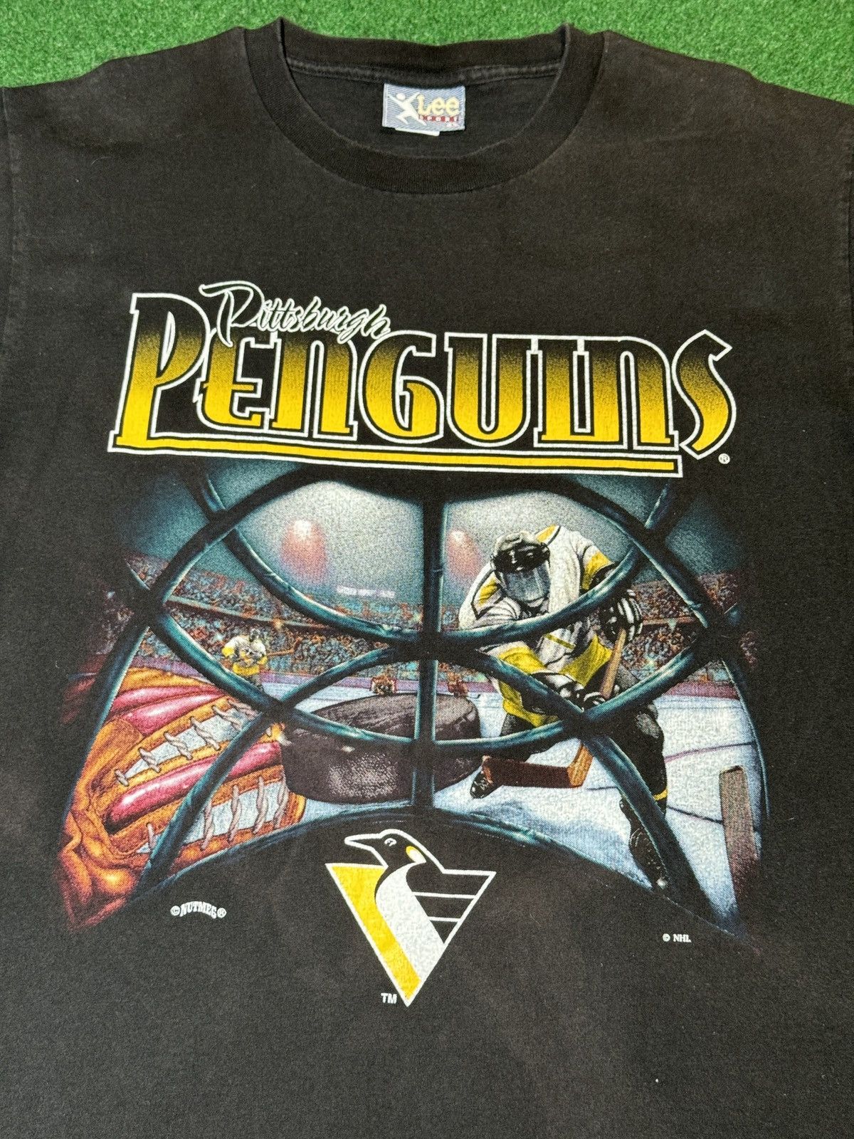 Nutmeg × Starter × Vintage Vintage 90s RARE Pittsburgh Penguins Nutmeg Starter T Shirt Size US L / EU 52-54 / 3 - 2 Thumbnail