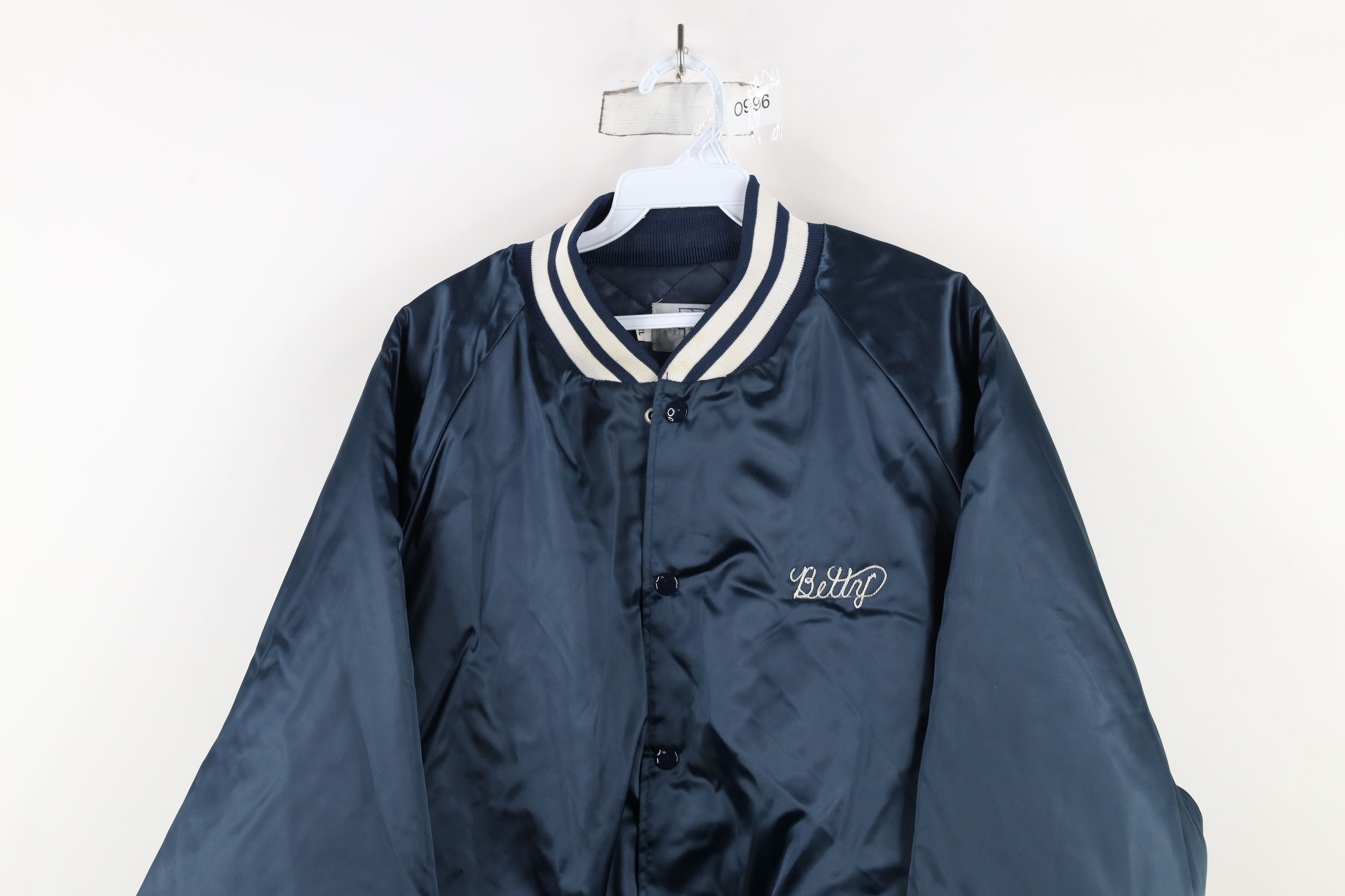 Vintage Vintage 80s Quality Bar Toledo Satin Bomber Jacket USA Size US XXL / EU 58 / 5 - 2 Thumbnail