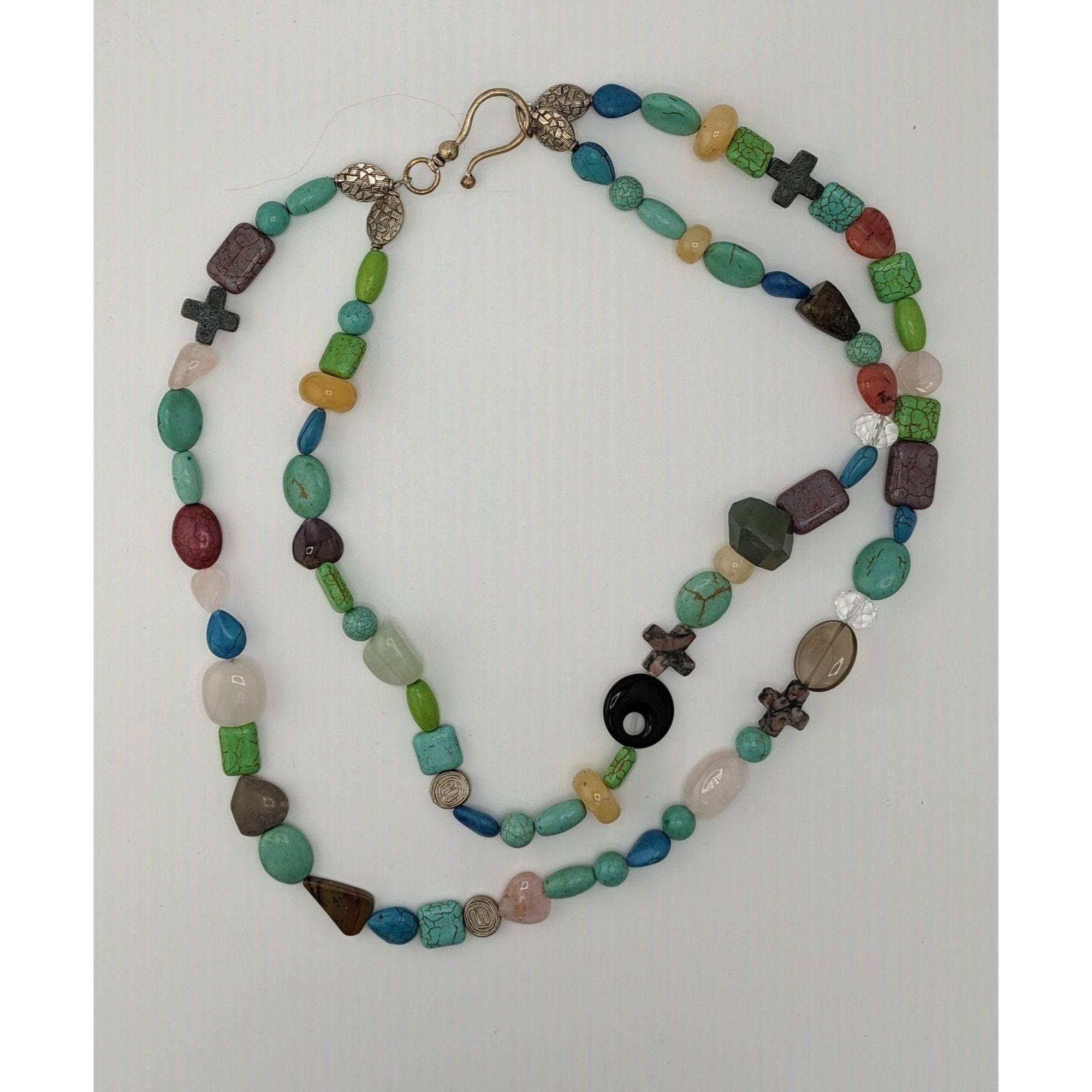 Handmade Handmade Mixed Natural Gemstone Beaded Layered Necklace Size ONE SIZE - 2 Thumbnail