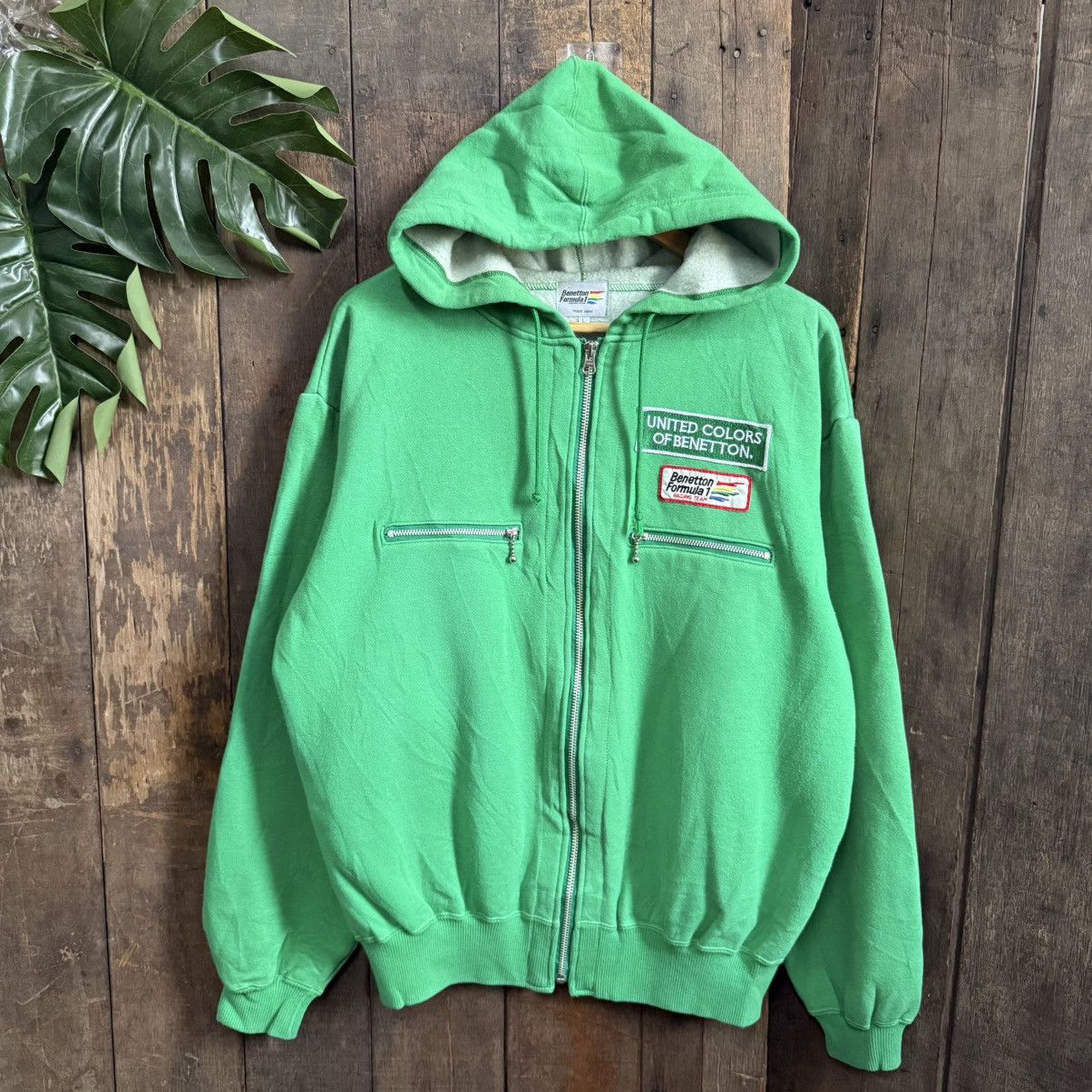 Benetton Vintage Benetton Formula One Hoodie Size US L / EU 52-54 / 3 - 1 Thumbnail