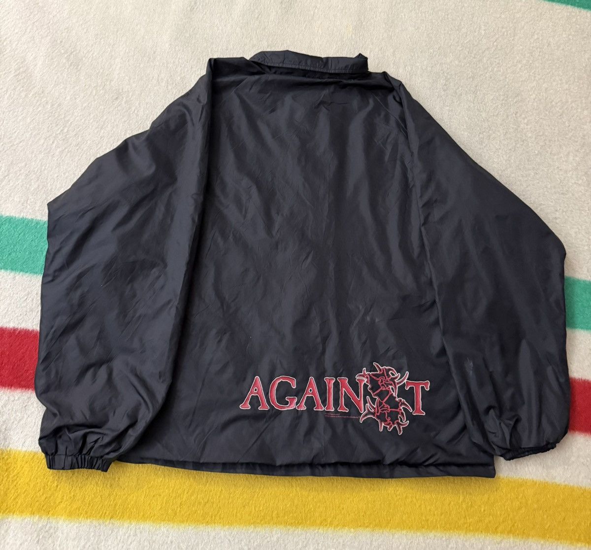 Band Tees Vintage 98 2000 Sepultura Against Blue Grape Coach Jacket XL Size US XL / EU 56 / 4 - 2 Thumbnail