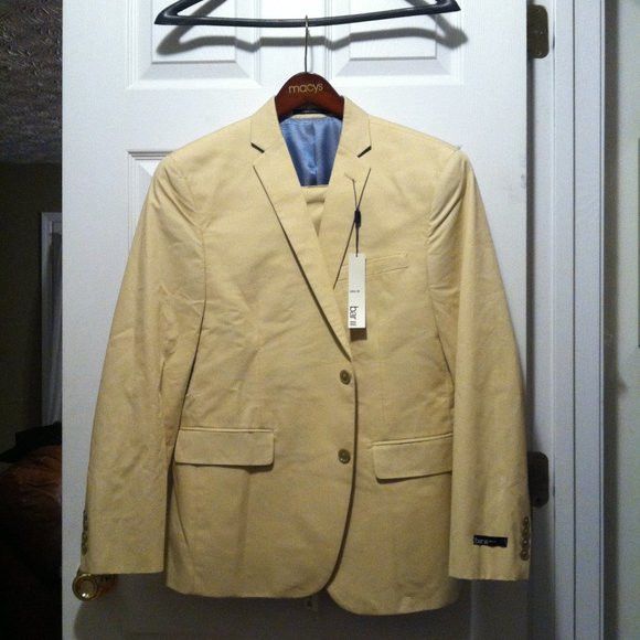 $600.00 BAR III MEN'S NEW 100%COTTON 2PC SUIT SIZE: 42S