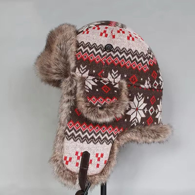 Japanese Brand Faux Fur Trapper Earflap Bomber Hat Size ONE SIZE - 3 Thumbnail