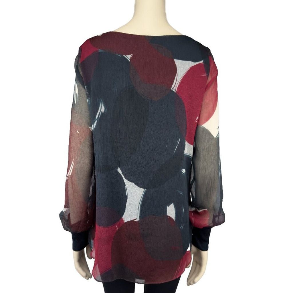 Other IRIS SETLAKWE Bamboo Lining Red White Blue Top Blouse Sz 10 Size L / US 10 / IT 46 - 3 Thumbnail