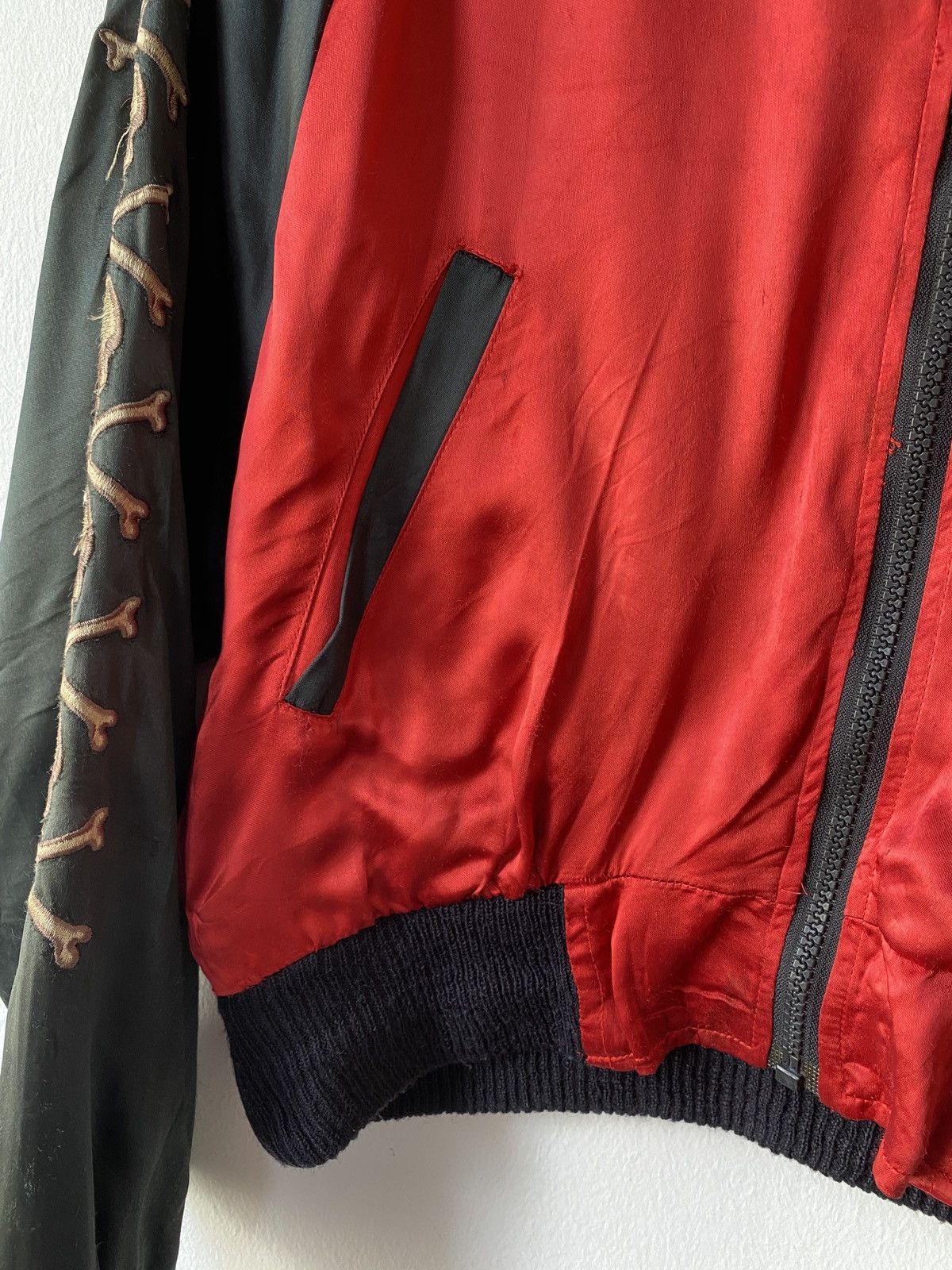 Japanese Brand × Vintage Vintage Crawler Skulls Spider Embroidery Japan Rayon Jacket Size US M / EU 48-50 / 2 - 6 Thumbnail