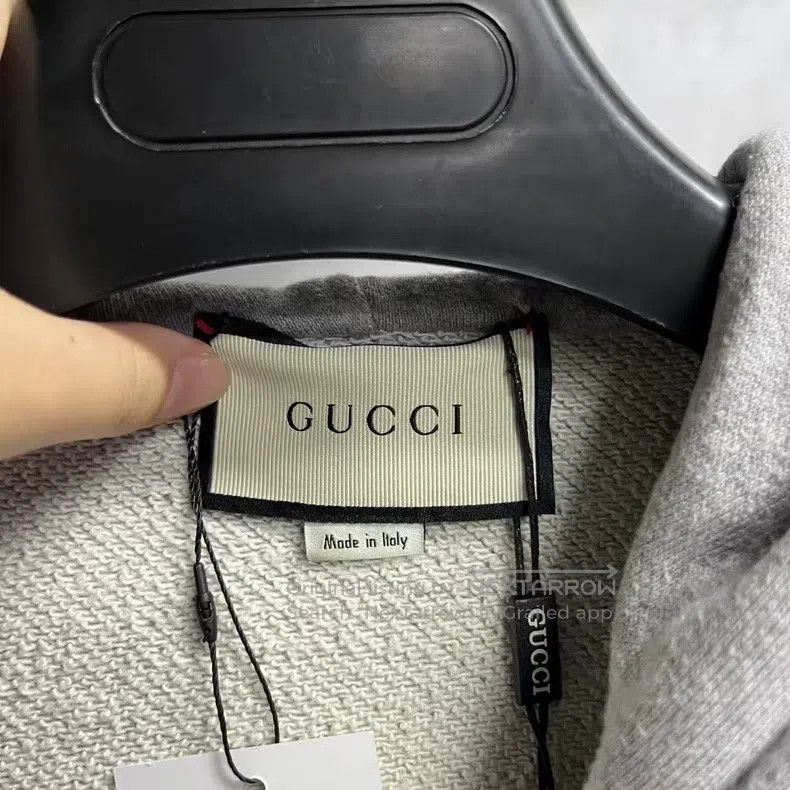 Gucci Gucci Grey striped webbing zipper hooded jacket Size US L / EU 52-54 / 3 - 3 Thumbnail