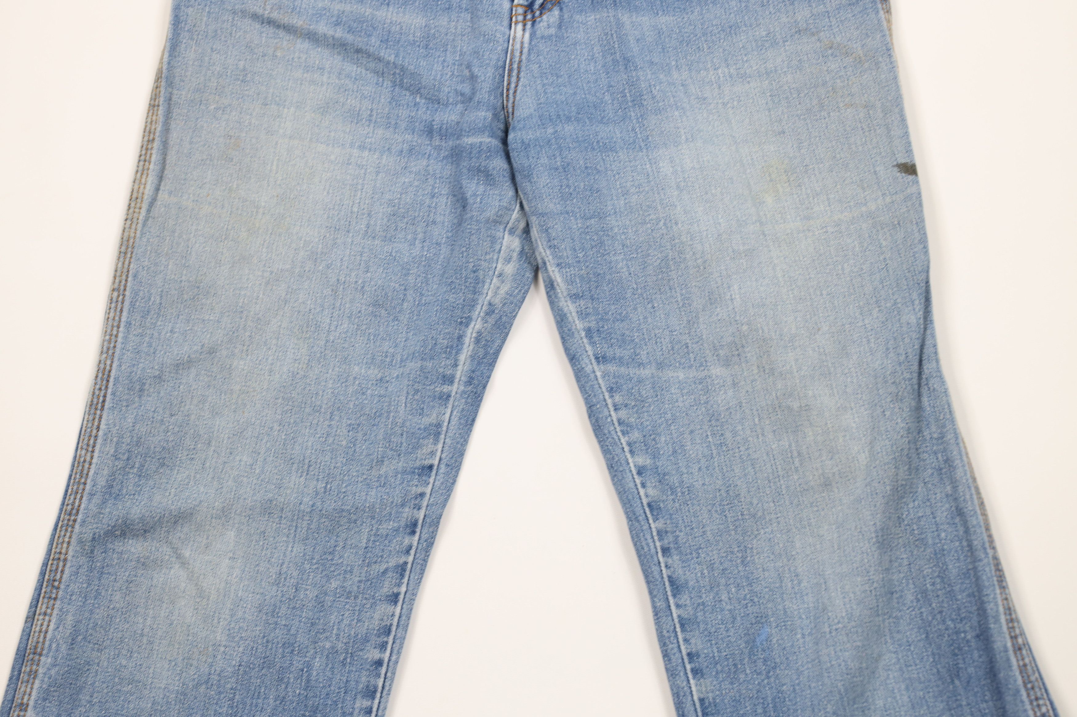Vintage Vintage 70s Streetwear Wide Leg Denim Jeans Blue Cotton Size 36" / US 14 / IT 50 - 3 Thumbnail
