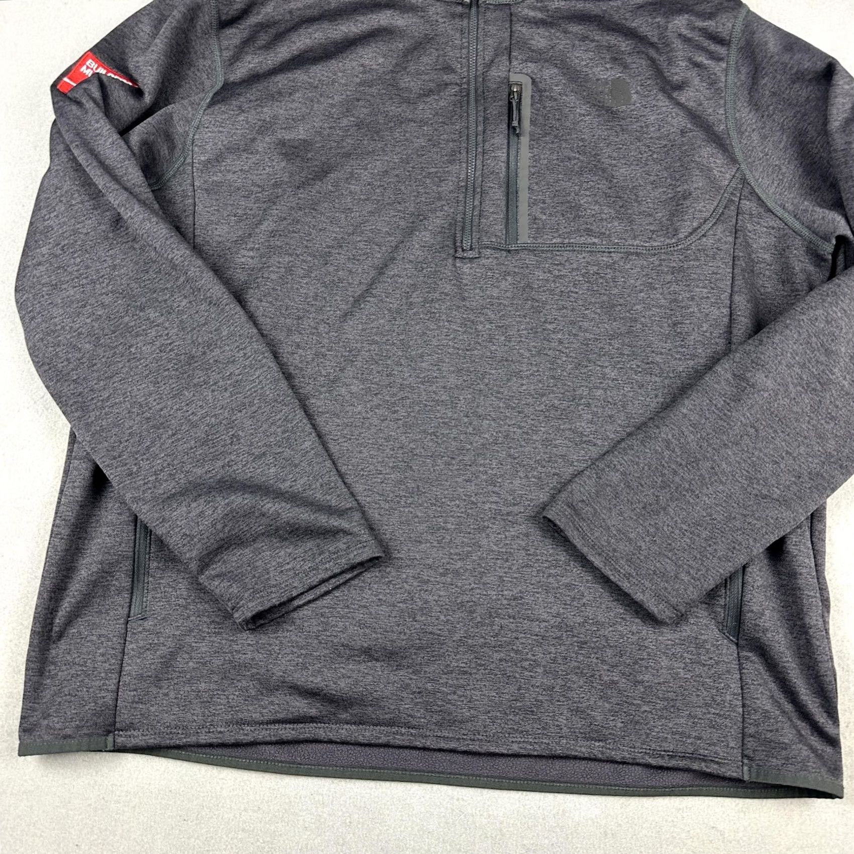 The North Face The North Face Sweater Men 2XL Gray 1/4 Zip Pullover Zip Pocket Outdoor Size US XXL / EU 58 / 5 - 3 Thumbnail