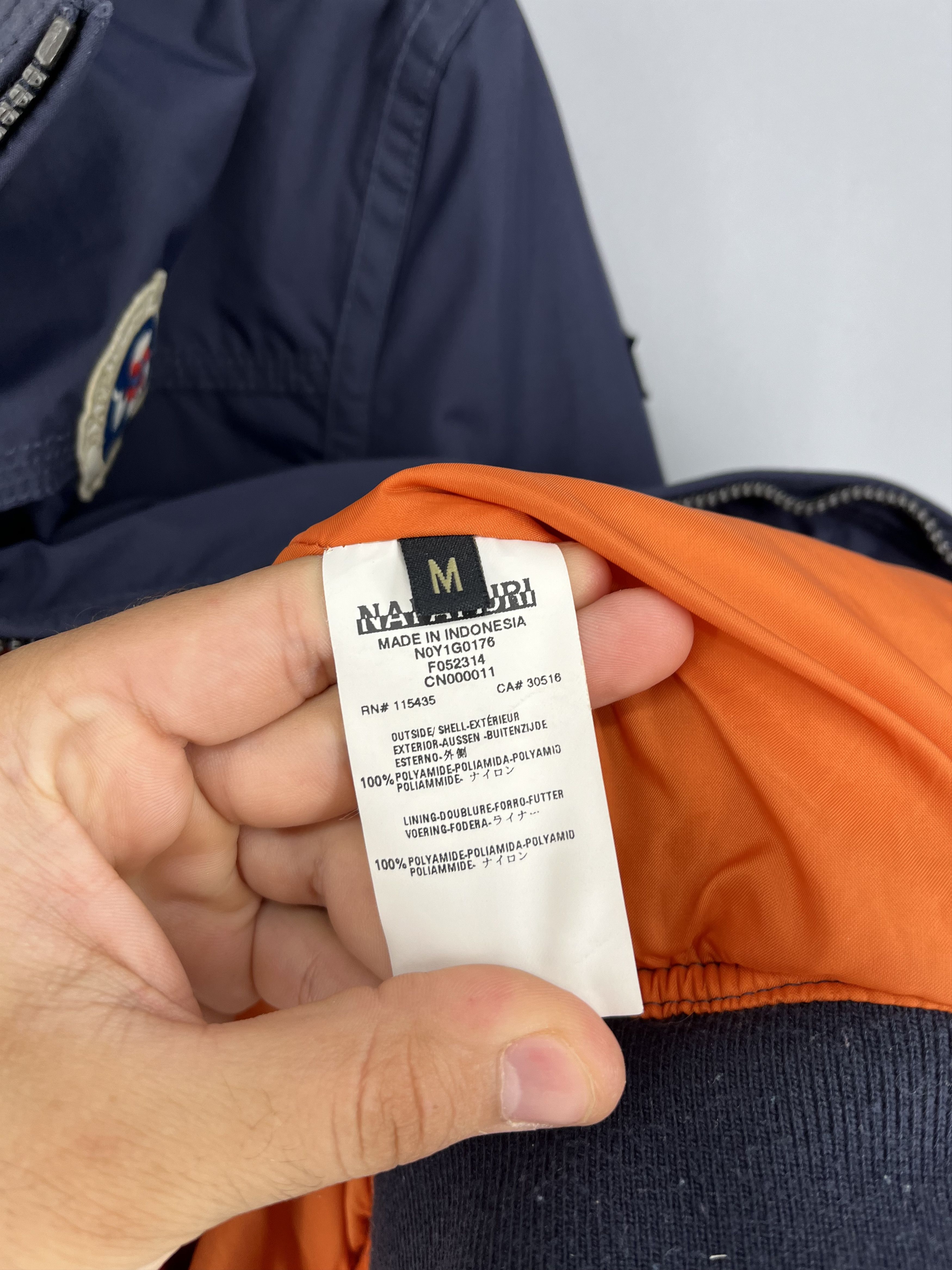 Napapijri Vintage NAPAPIJRI GEOGRAPHIC Embroiderd Logo Hooded Bomber Size US M / EU 48-50 / 2 - 8 Thumbnail