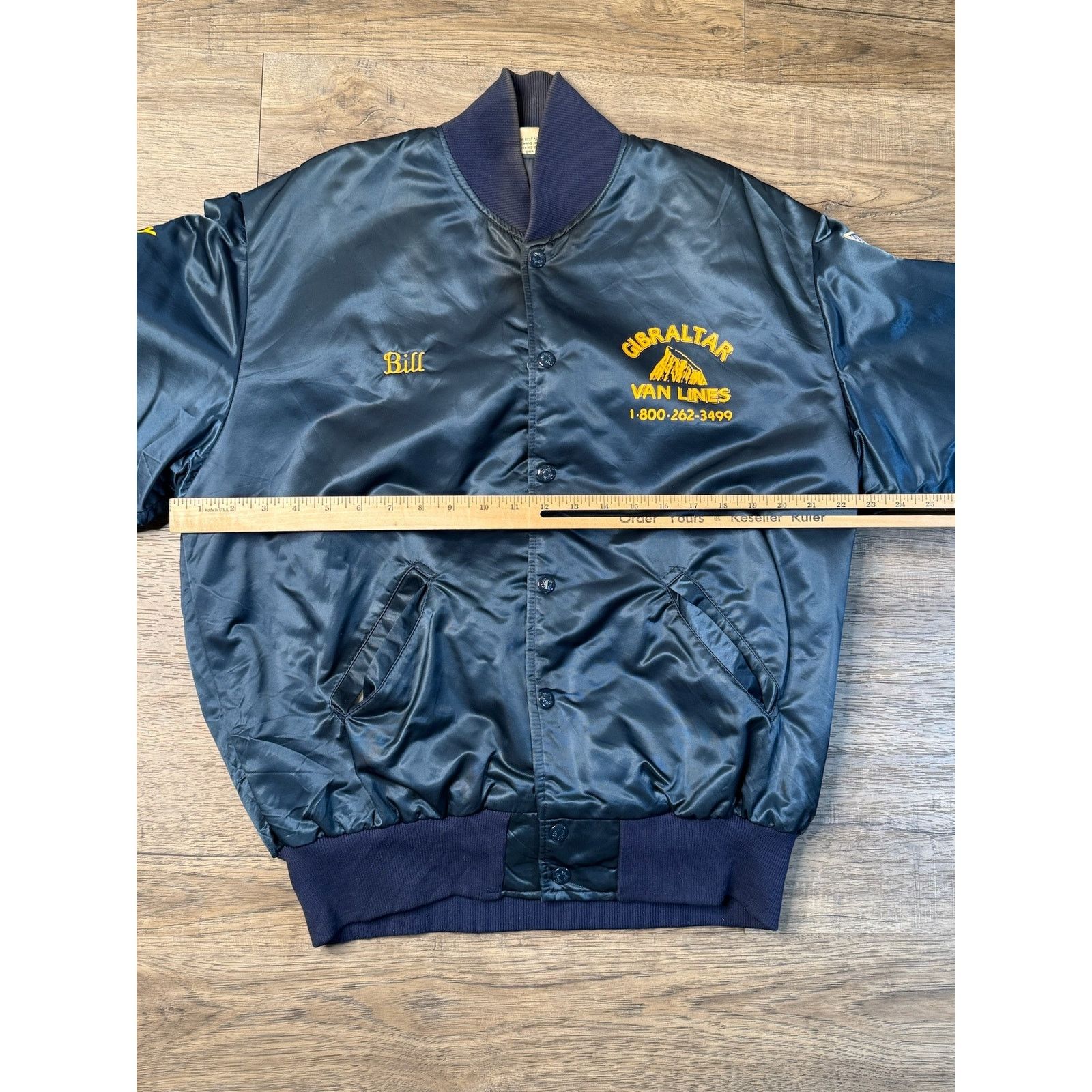 Vintage Vintage Birdie Gibraltar Van Lines Insulated Satin Jacket Size US XL / EU 56 / 4 - 6 Thumbnail