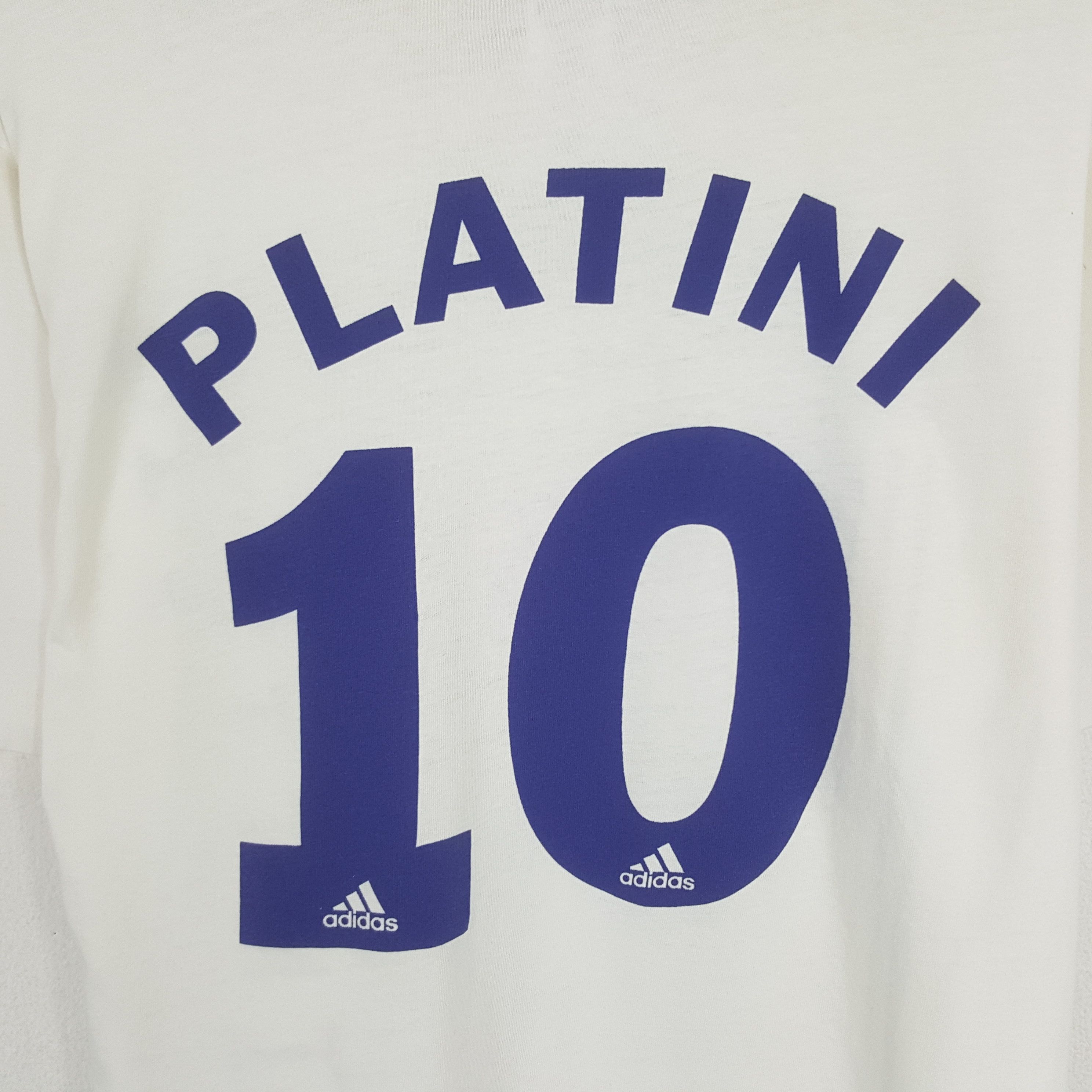 Adidas × Vintage Vintage Adidas 98 France Michel Plantini Sportwear T-shirt Size US M / EU 48-50 / 2 - 4 Thumbnail