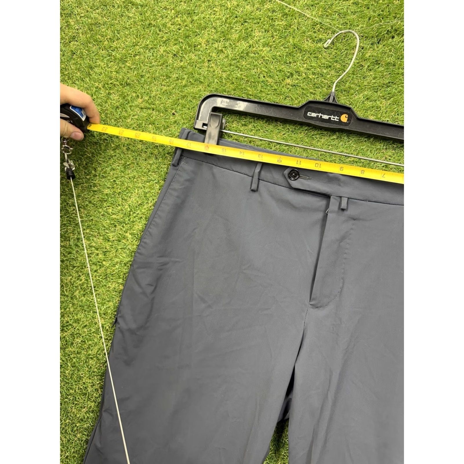 Vintage PT01 PANTS Slim Fit Wool Stretch Gray IT 52 Mens Dress Pants Straight Front 5-Pocket Zipper Button Wool Modern preppy Mens Size US 36 / EU 52 - 7 Thumbnail