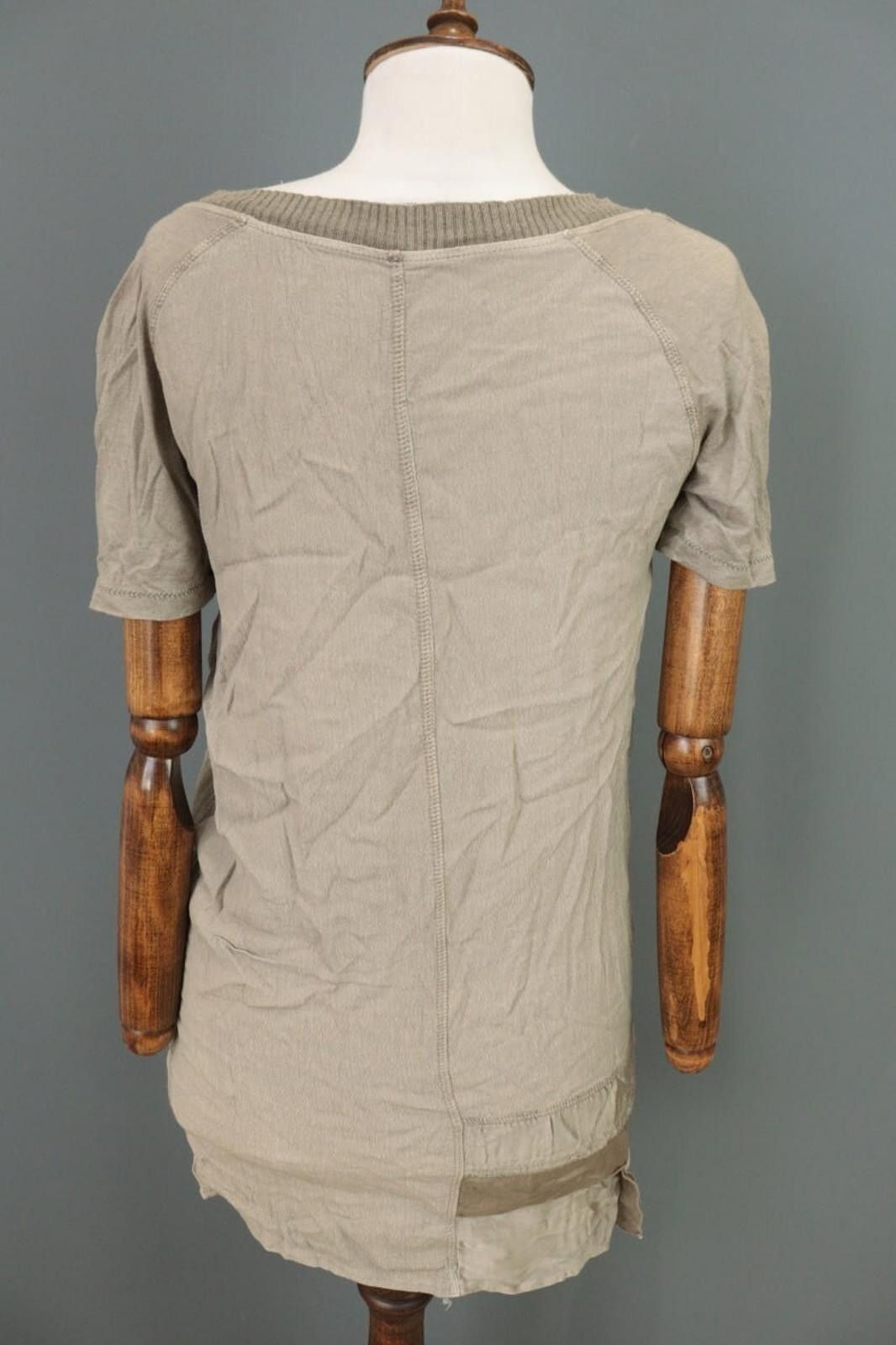 Designer Elisa Cavaletti Sono Italiano BrownShort Blouson Dress Size L / US 10 / IT 46 - 7 Thumbnail